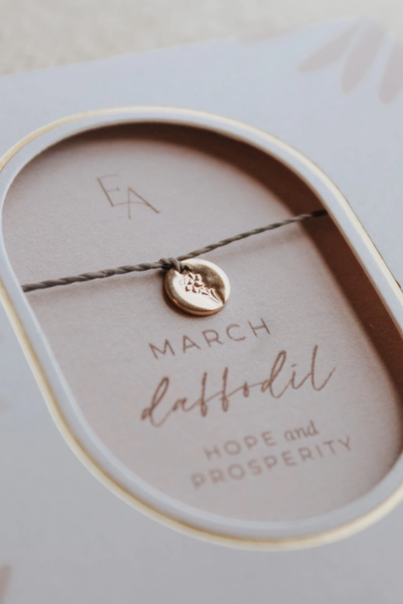 March | Birth Flower Bracelet