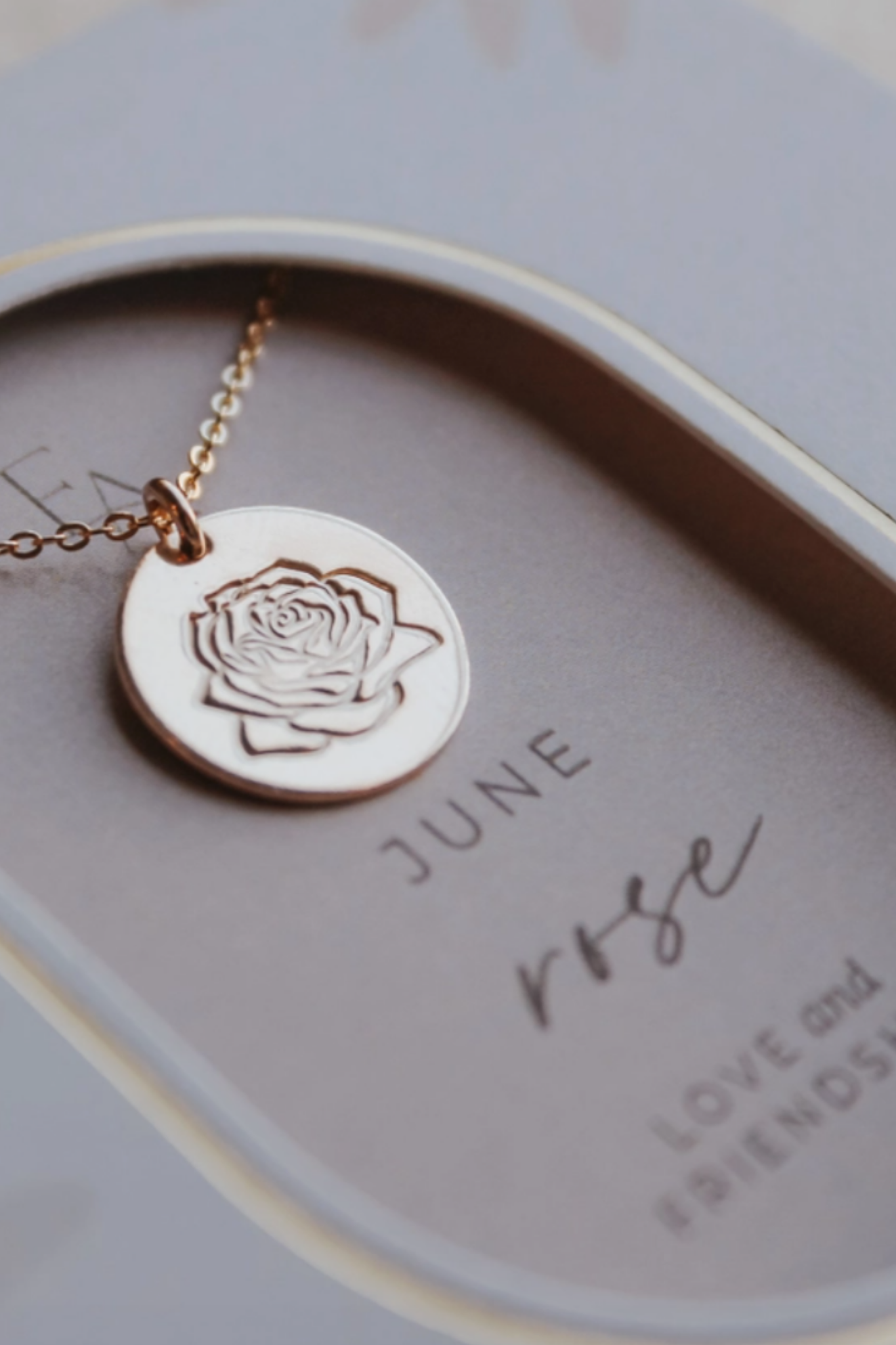 June | Birth Flower Necklace