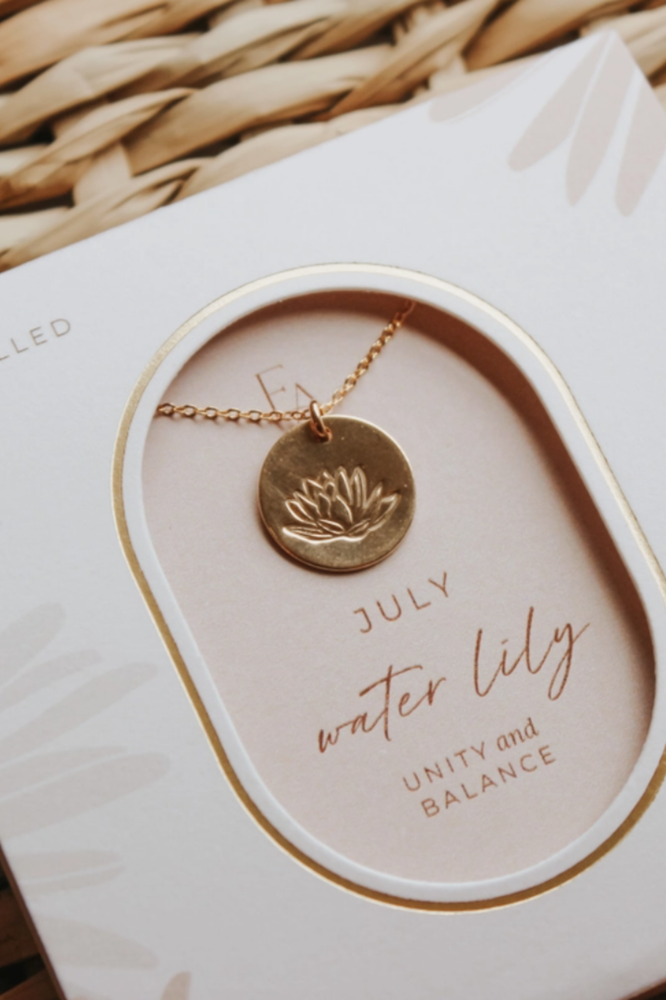 July | Birth Flower Necklace