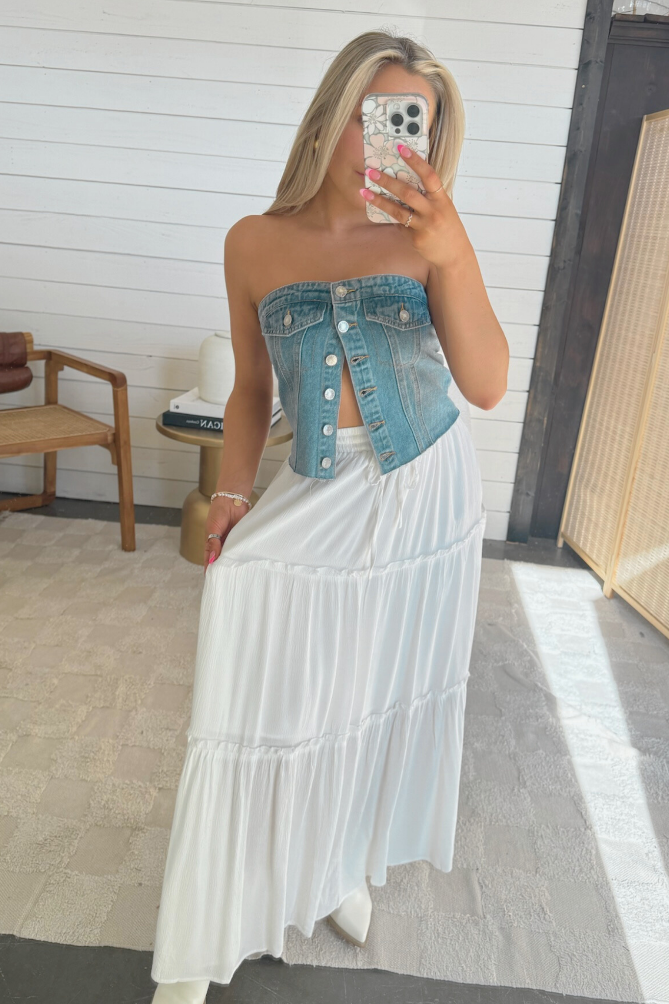 Morocco Tiered Maxi Skirt