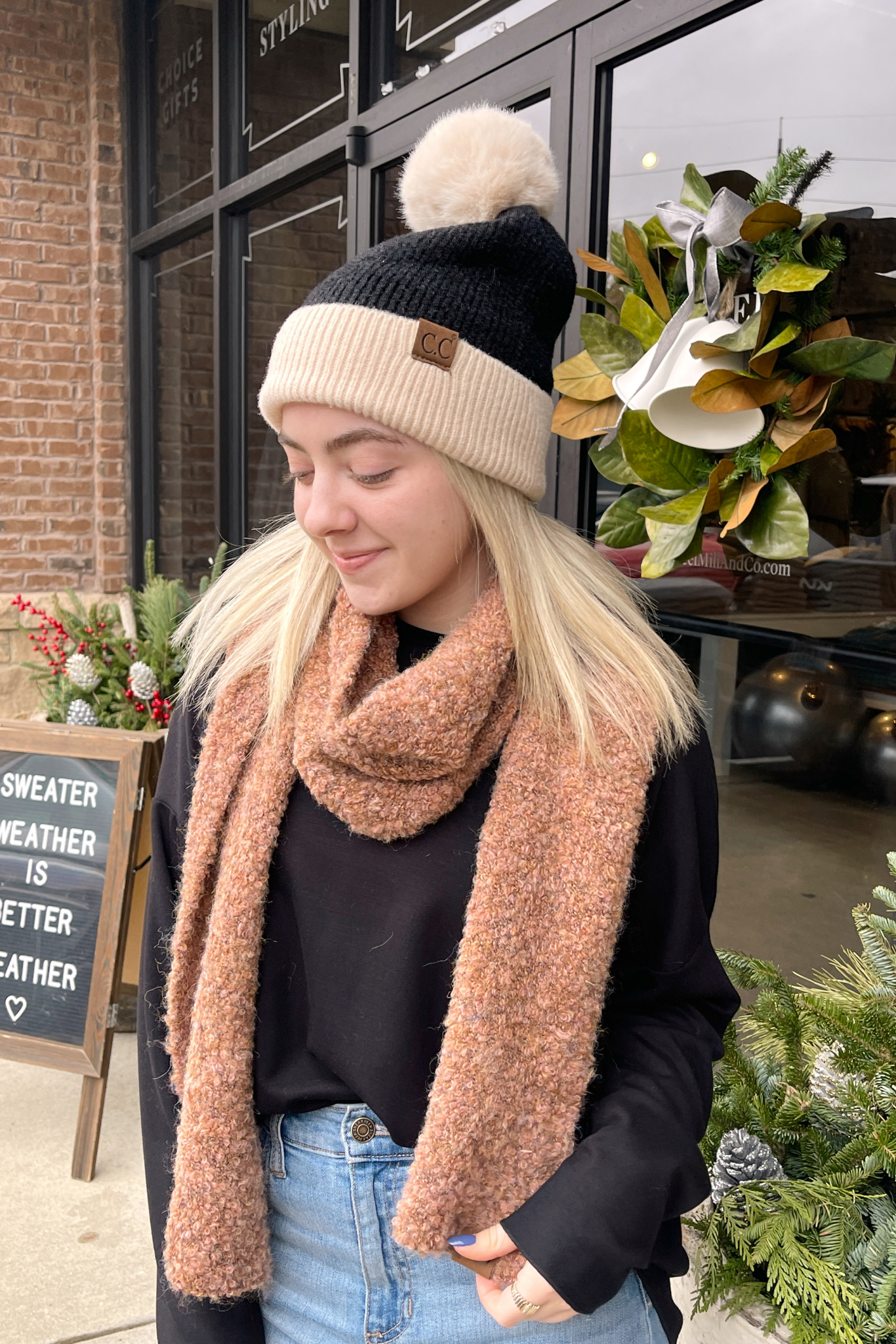 Classic Boucle Scarf