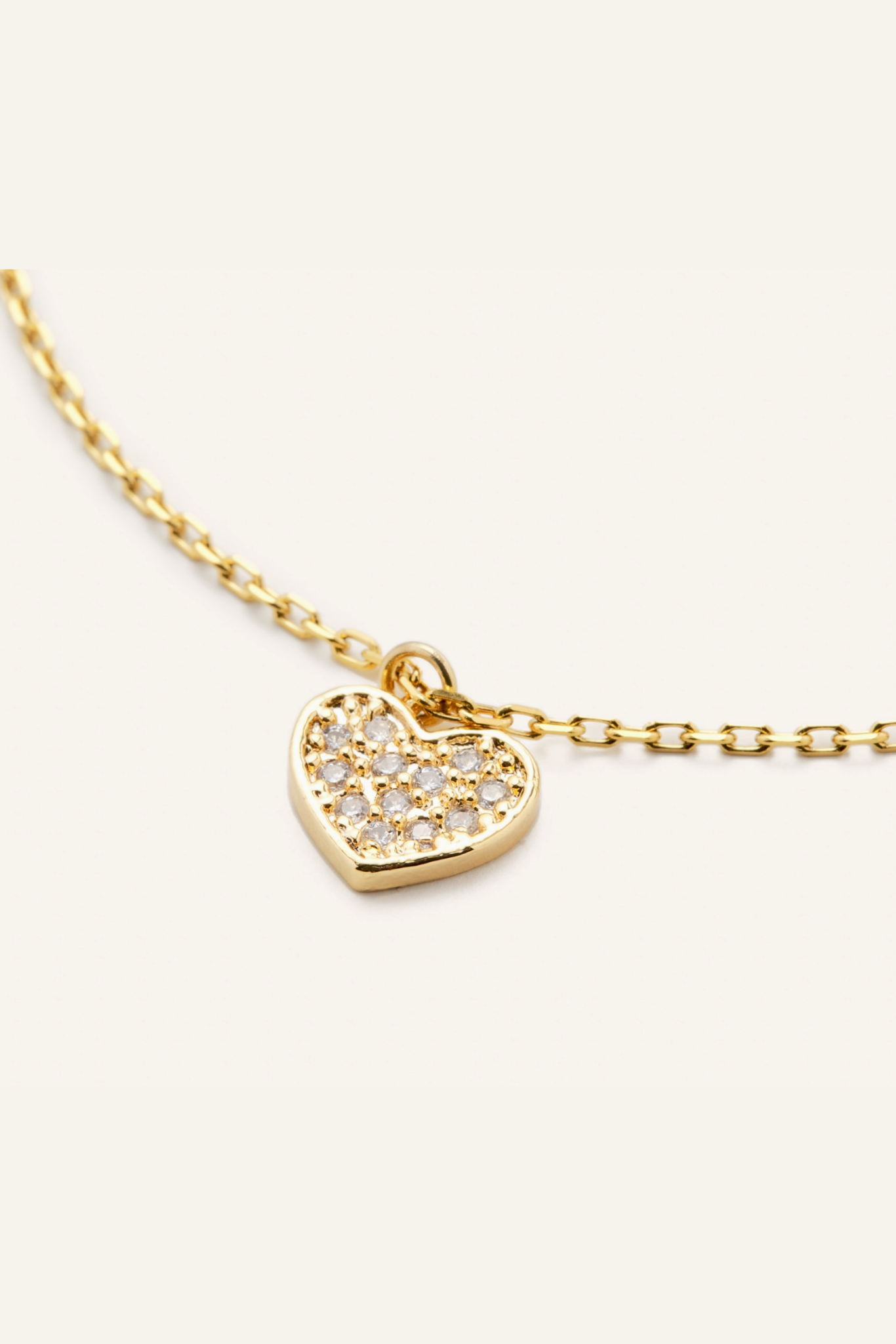 Dainty Crystal Heart Necklace