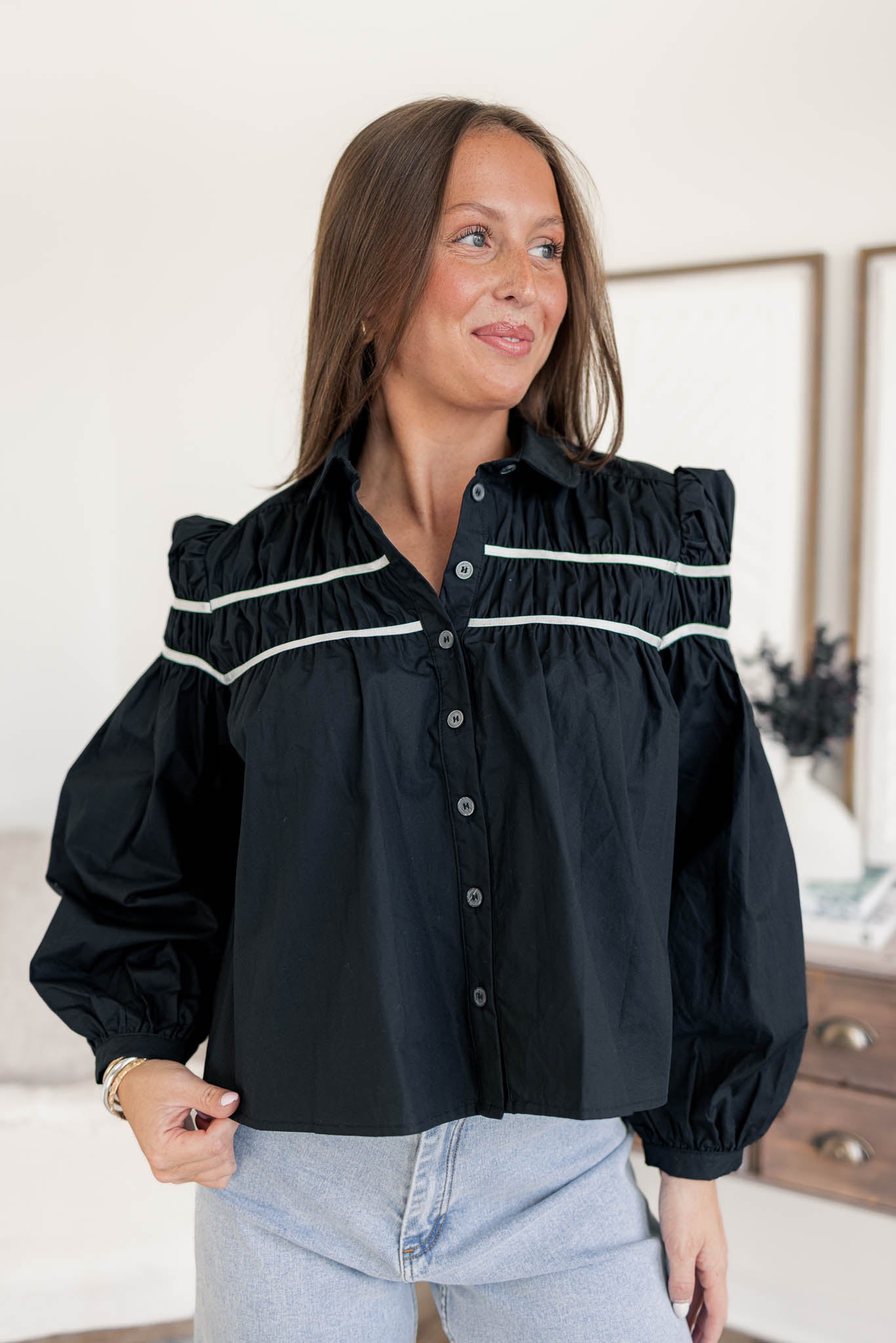 Annie Collared Blouse