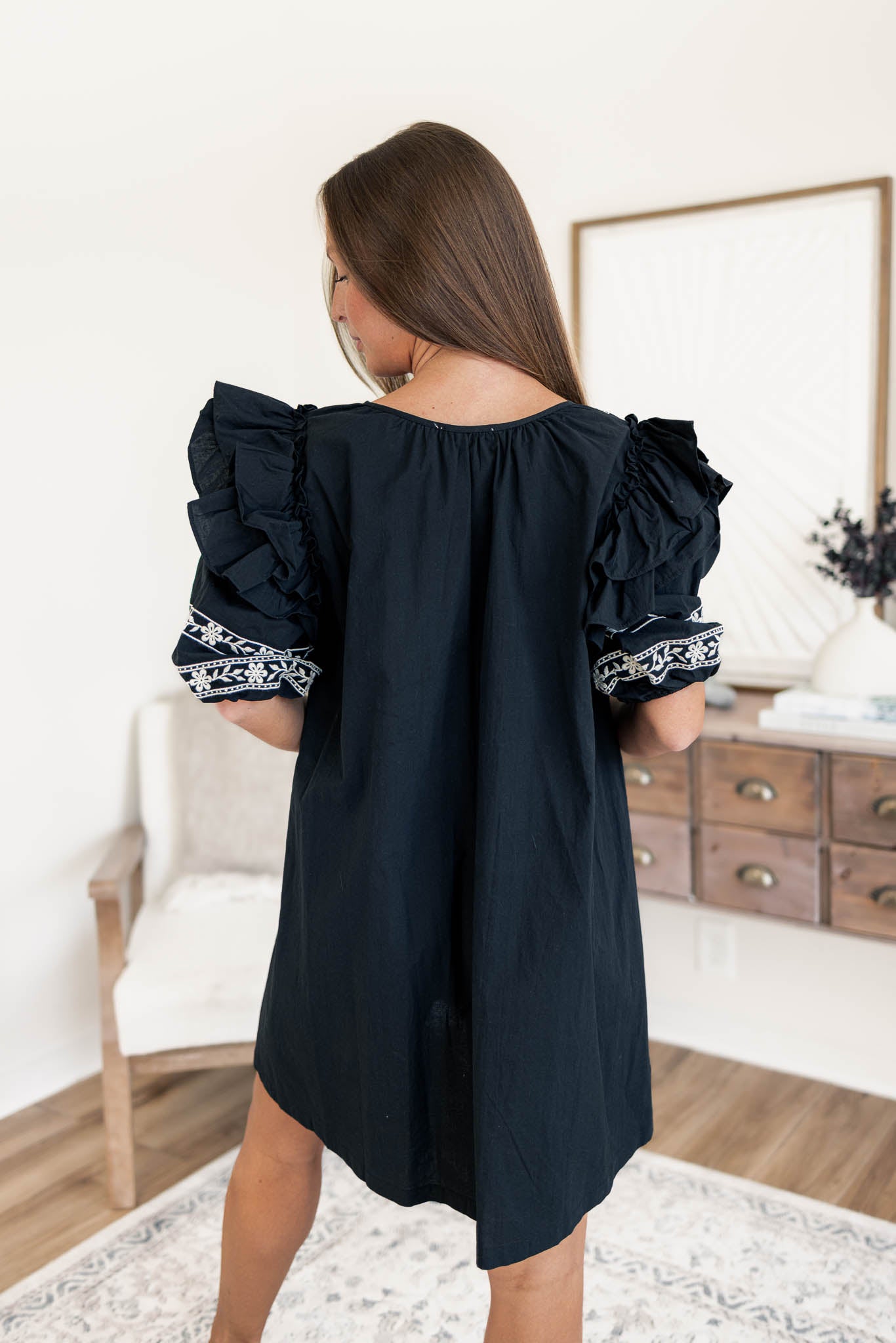 Aster Embroidered Dress