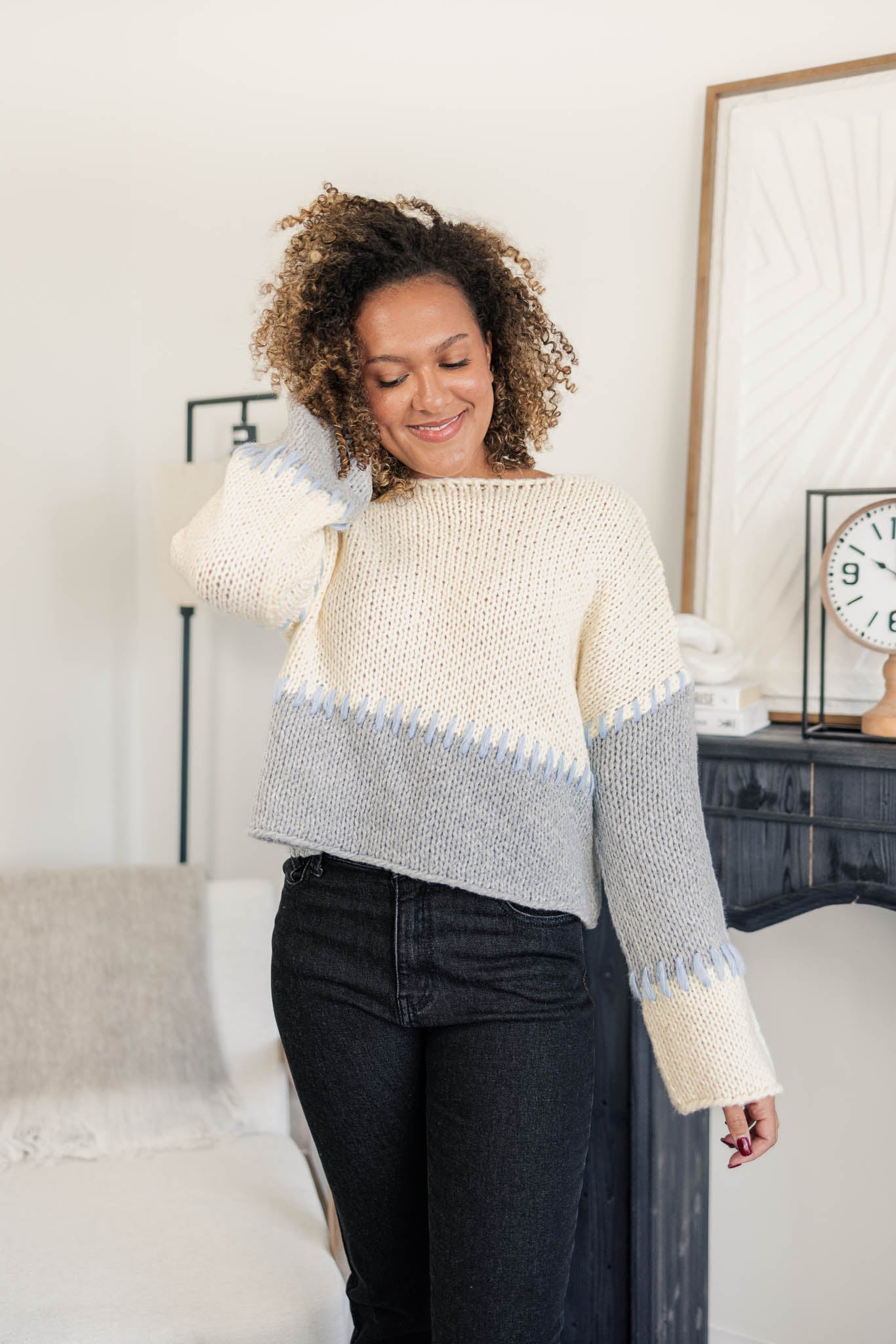 Faye Colorblock Sweater