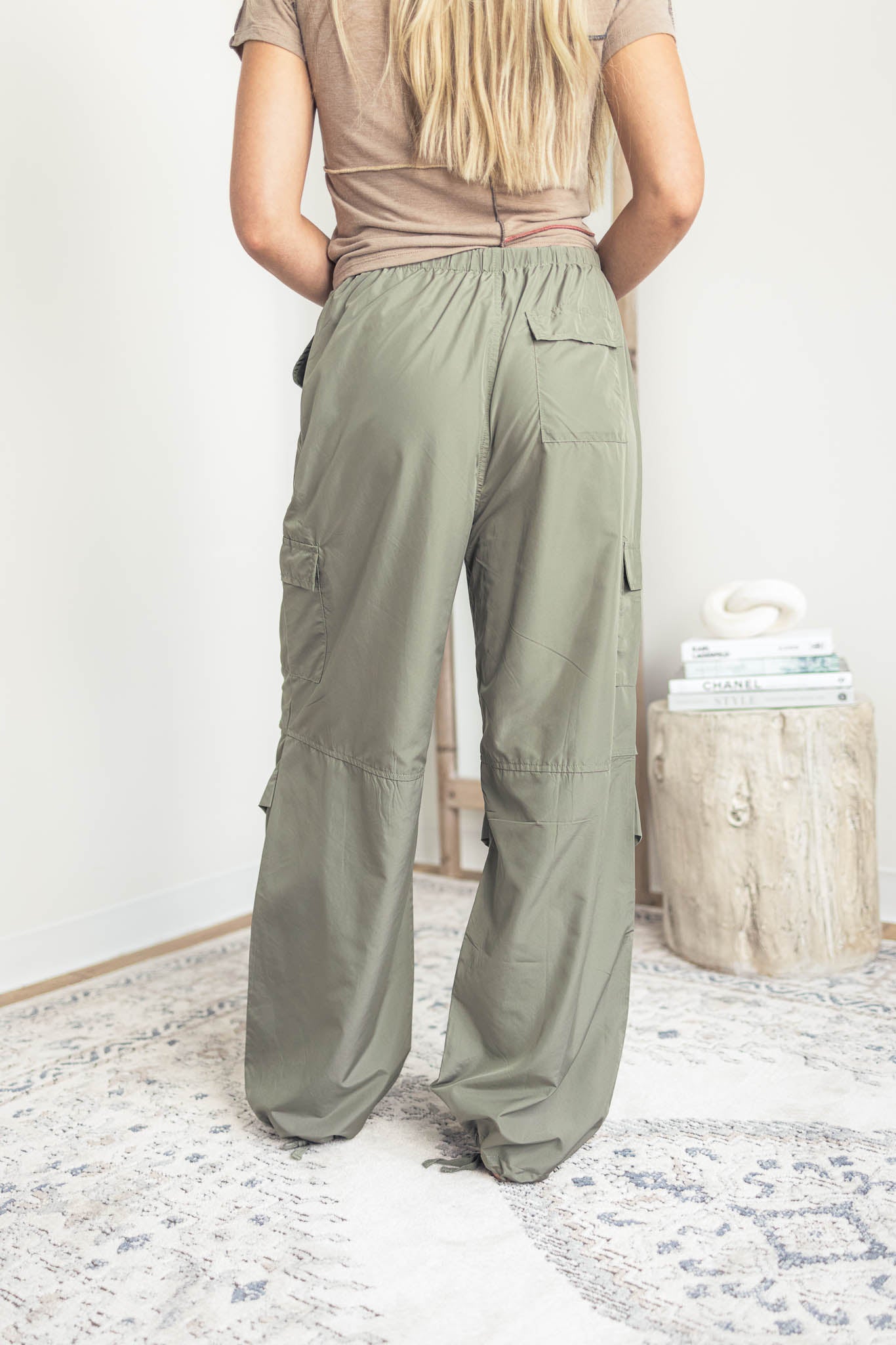 Olive Cargo Trousers