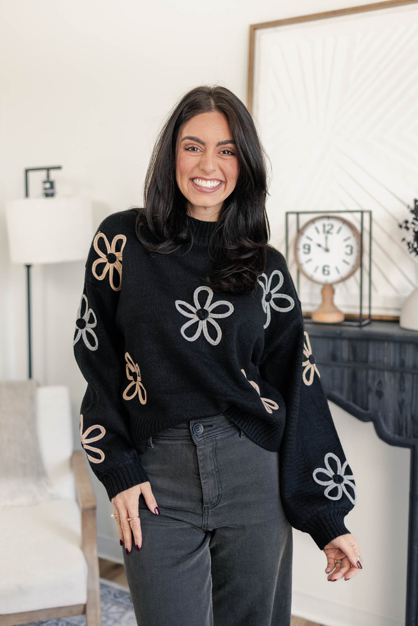 Nova Floral Sweater