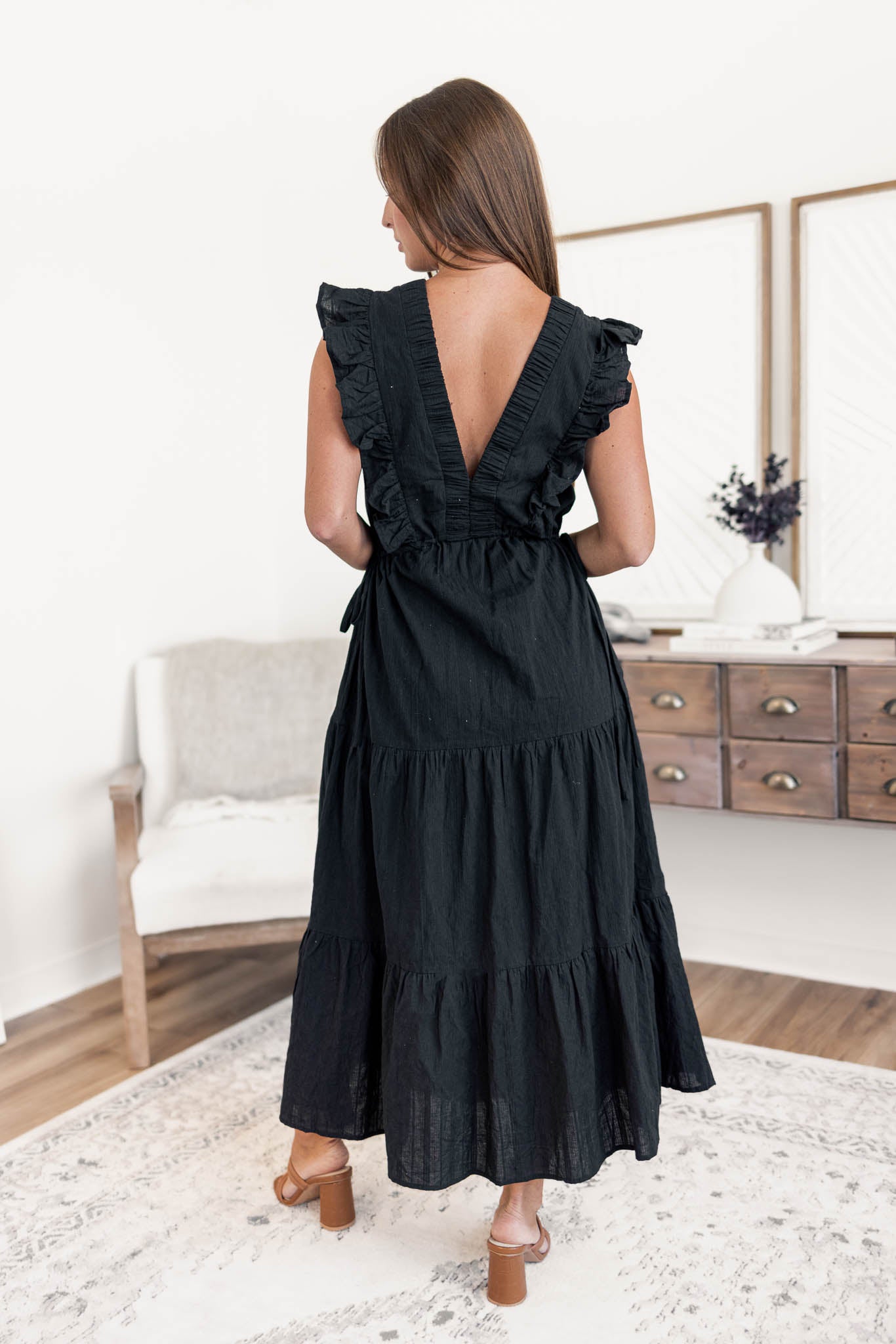 Micah Tiered Midi Dress