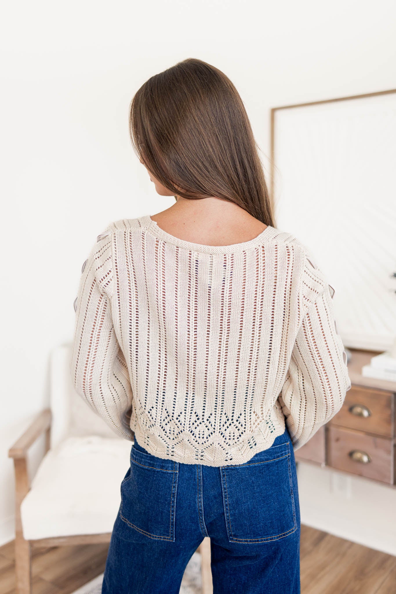 Laced Ribbon Cardigan