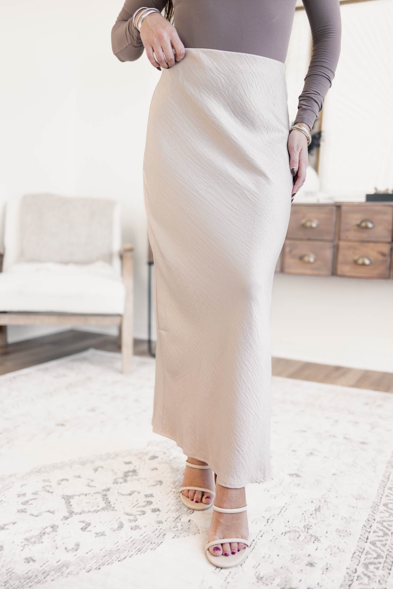 Gala Satin Skirt