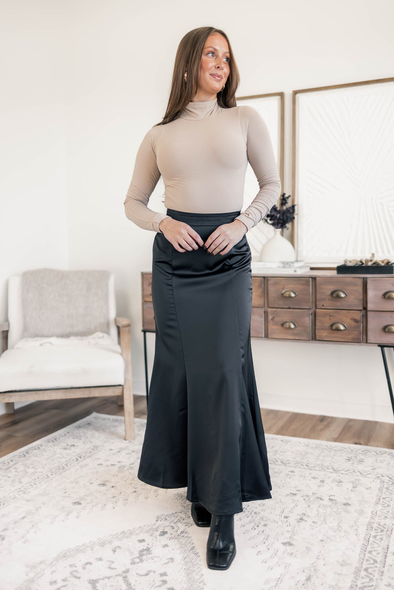 Willow Satin Skirt