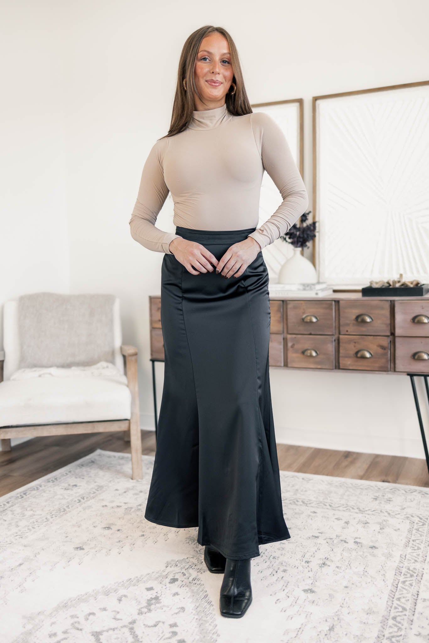 Willow Satin Skirt