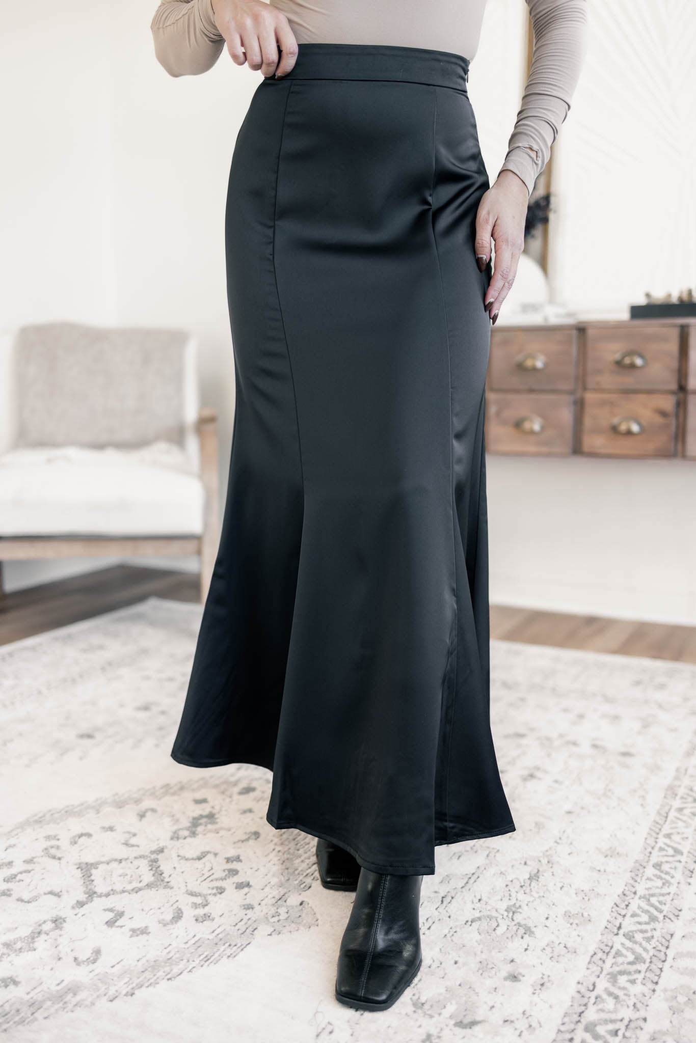 Willow Satin Skirt