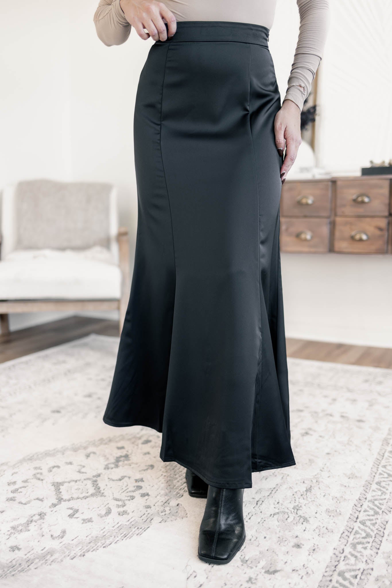 Willow Satin Skirt