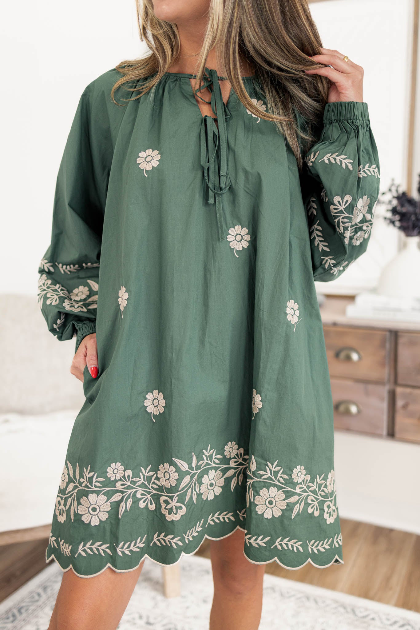 Anastasia Embroidered Dress