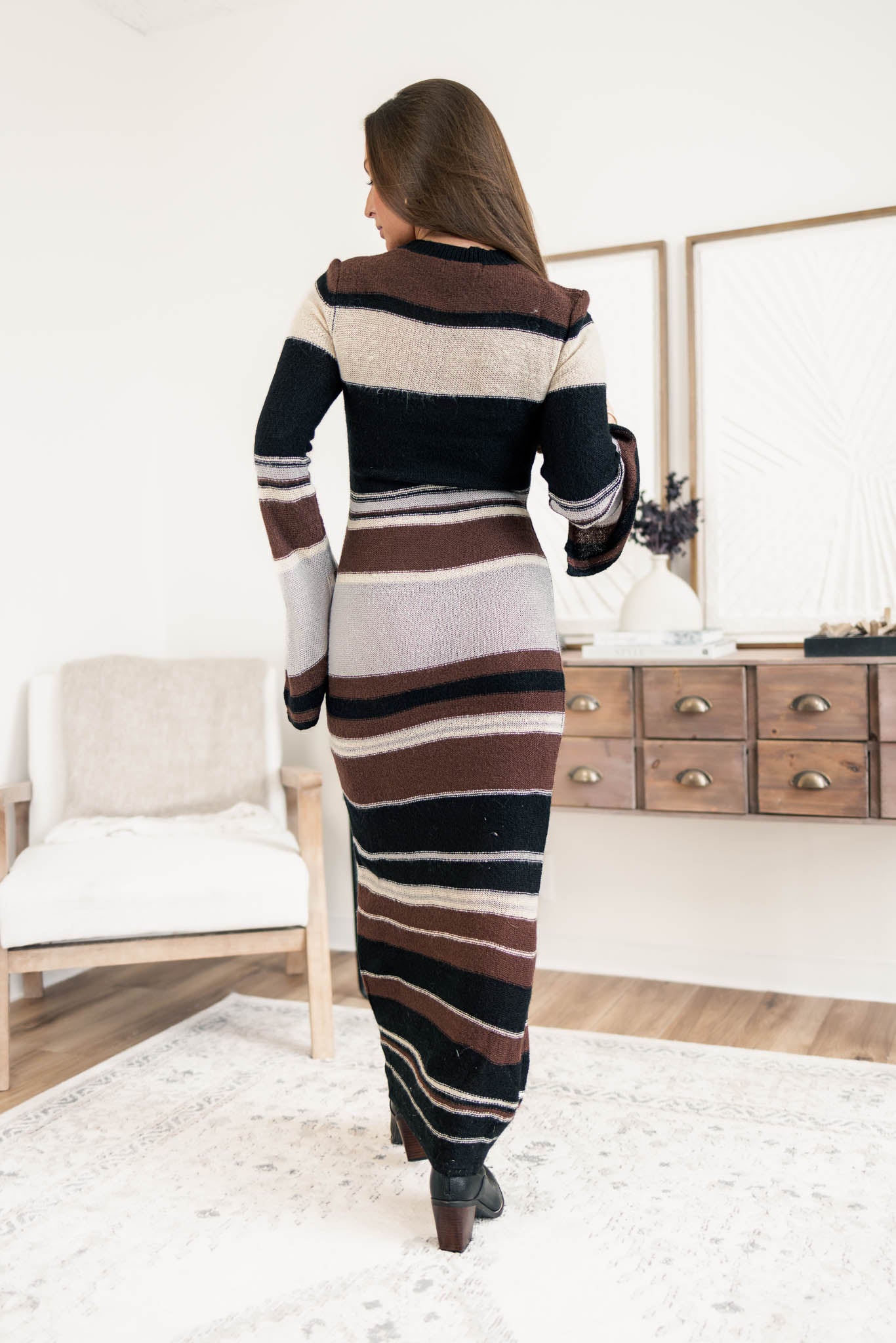 Bianca Striped Maxi Dress