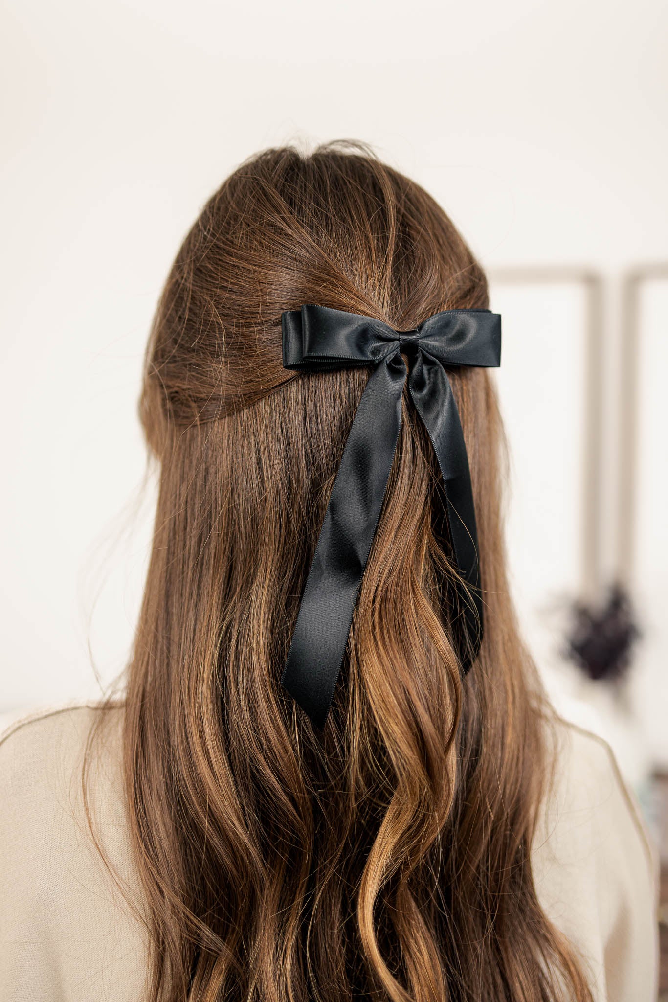 Double Bow Hair Clip | Black