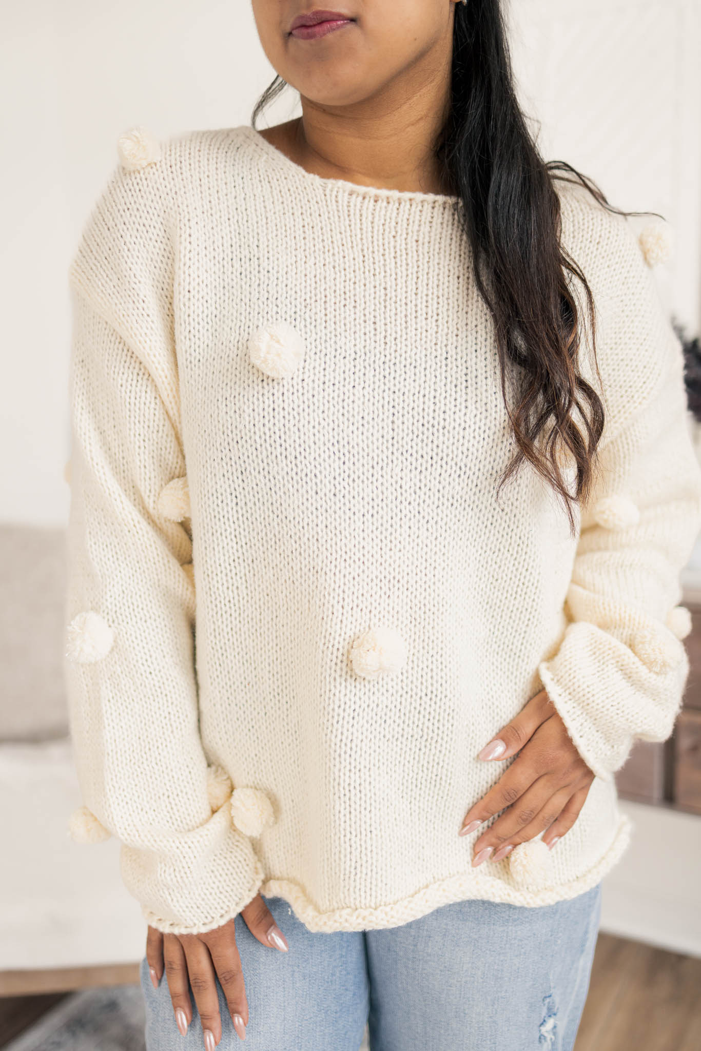 Georgia Pom Sweater