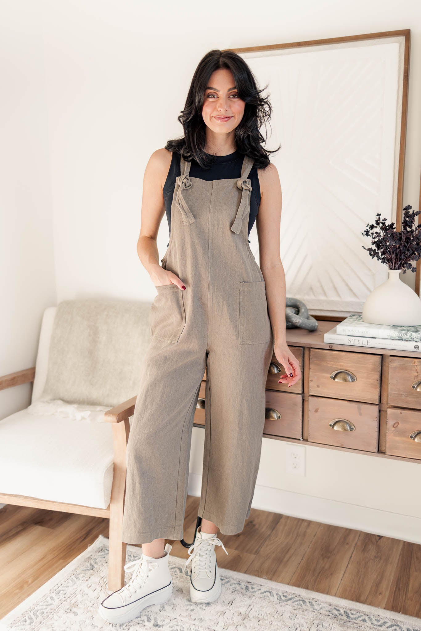 Nola Washed Cotton Overalls