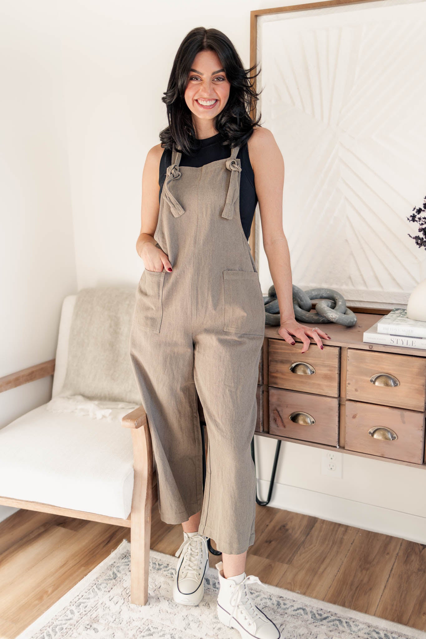 Nola Washed Cotton Overalls