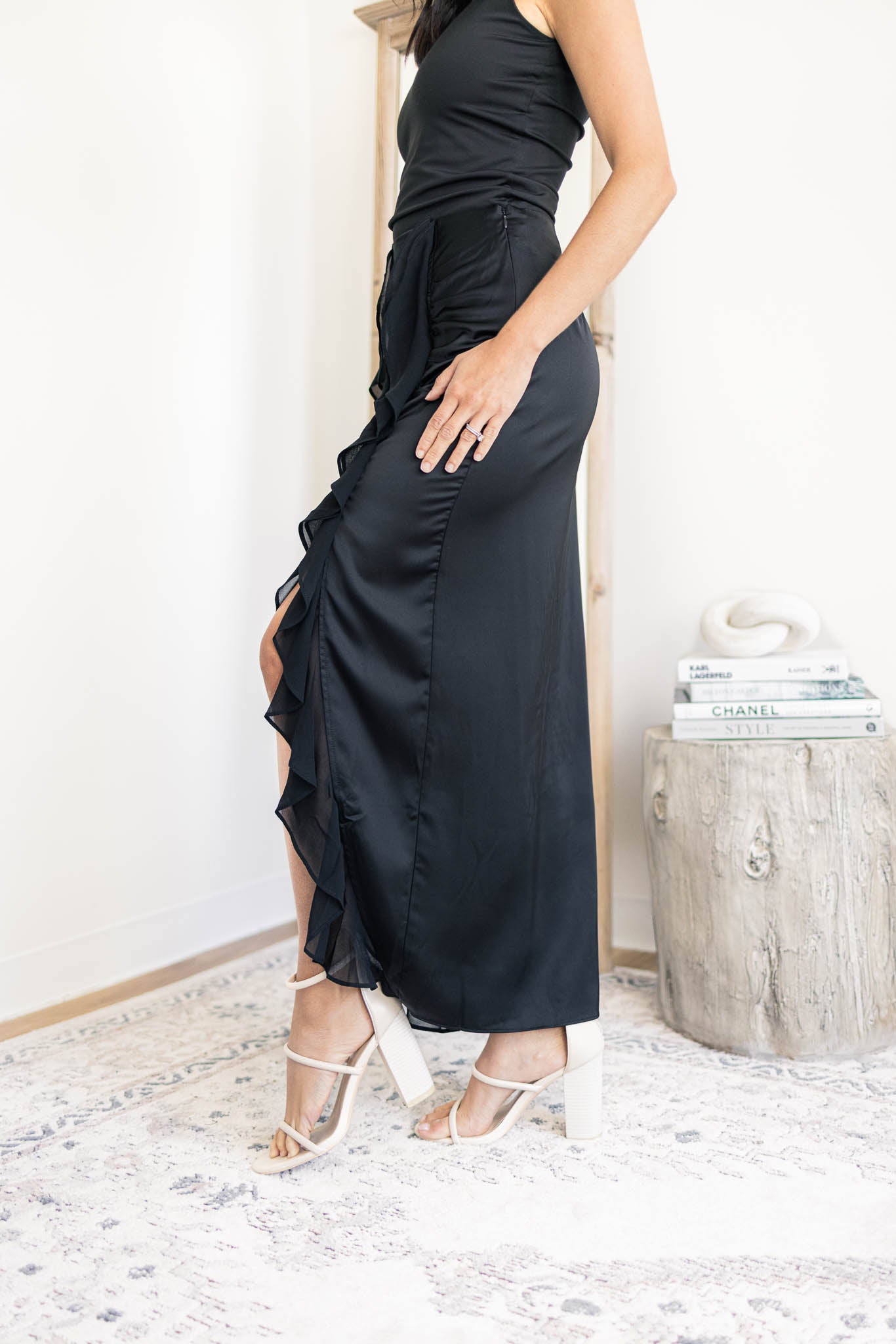 Francesca Ruffle Midi Skirt