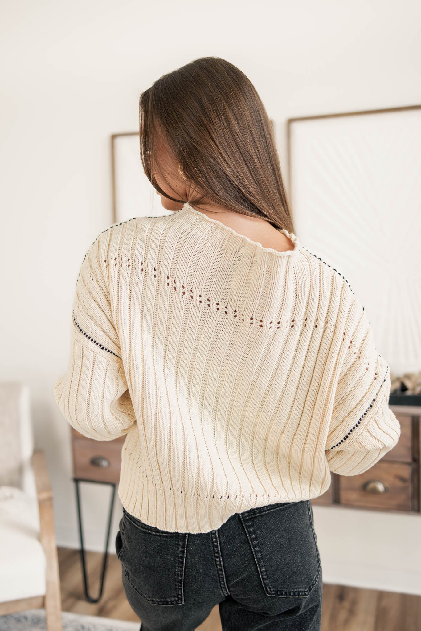 Jen Stitch Detail Sweater