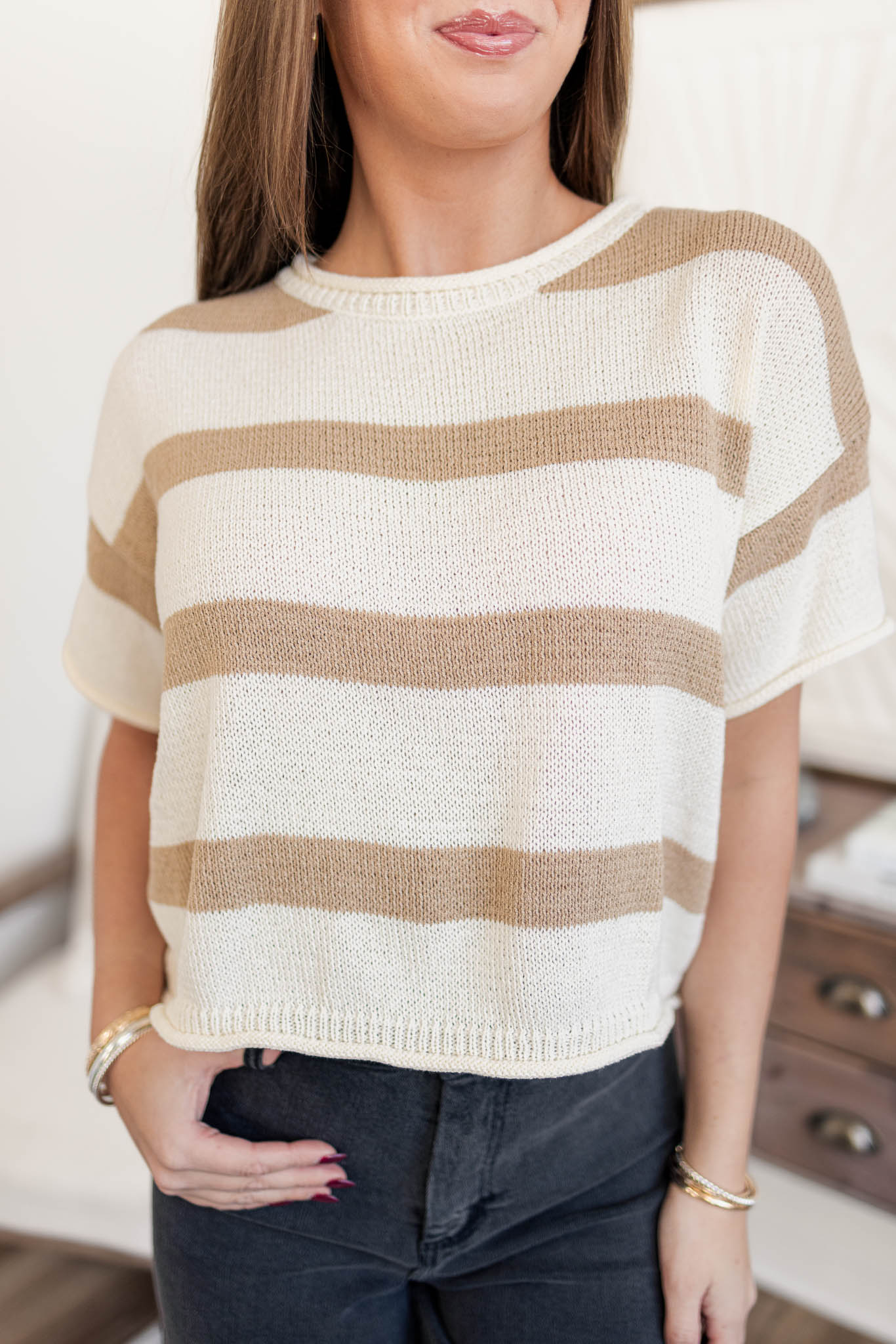 Lenny Striped Sweater Top