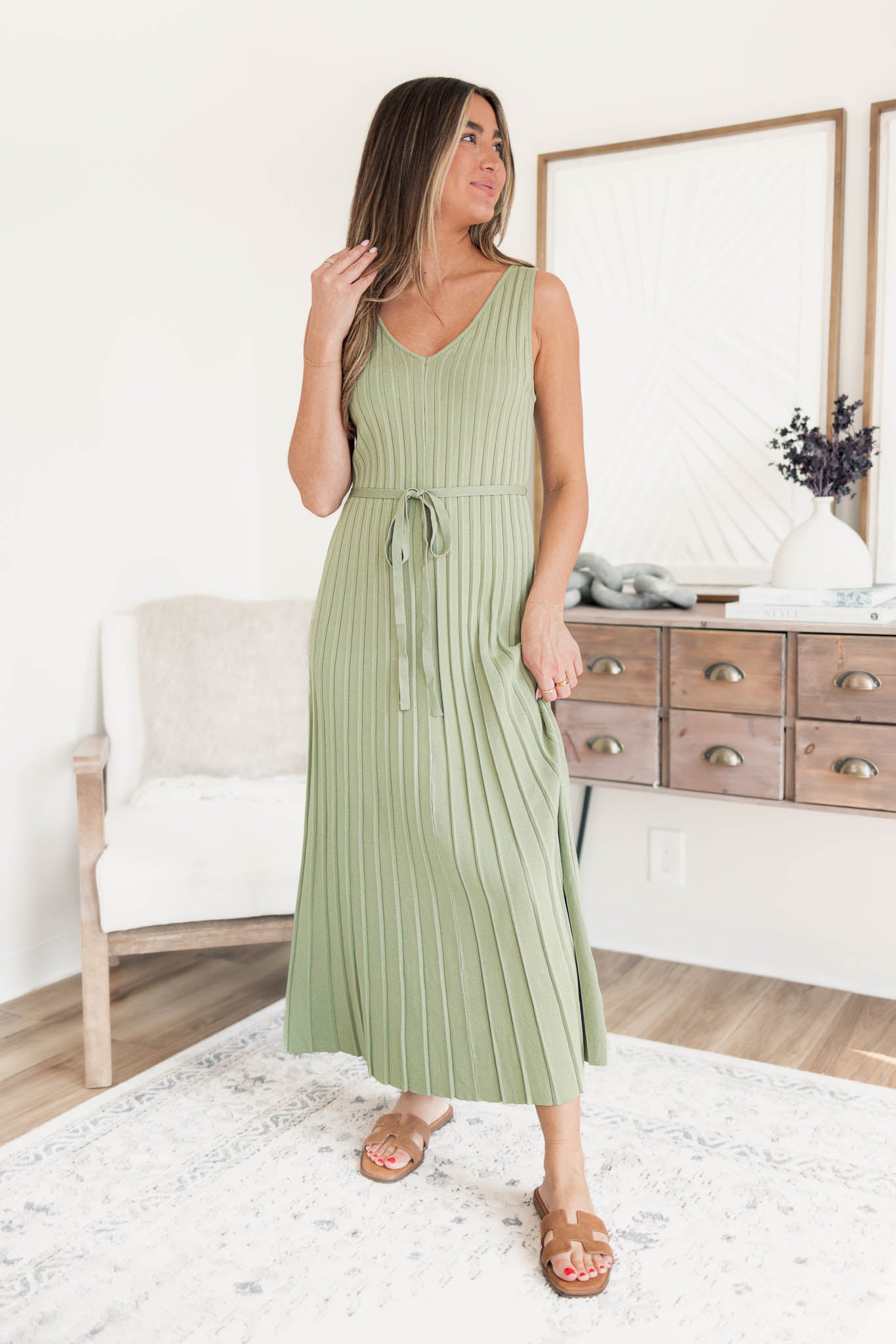 Brooklyn Pleated Maxi Dress