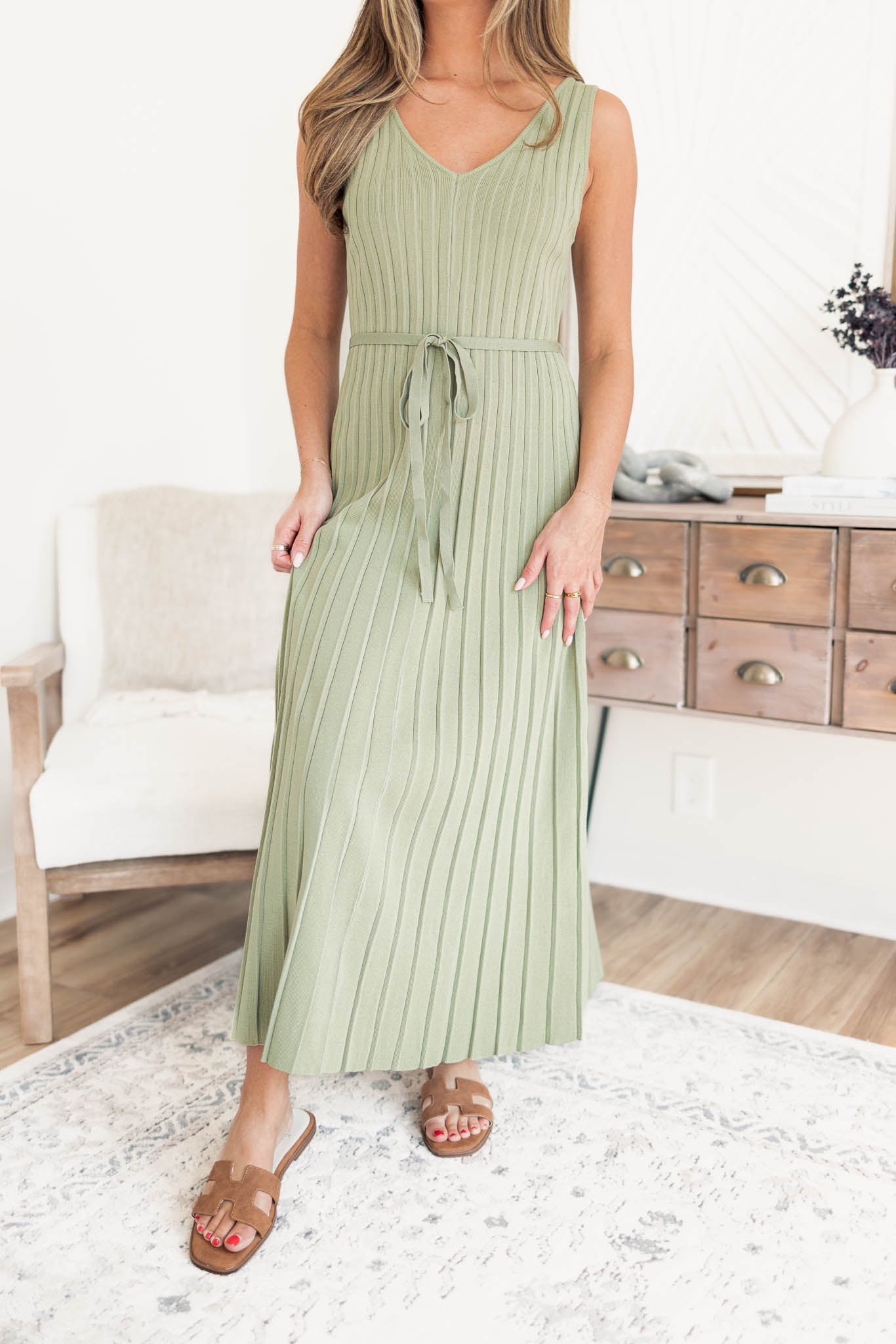 Brooklyn Pleated Maxi Dress