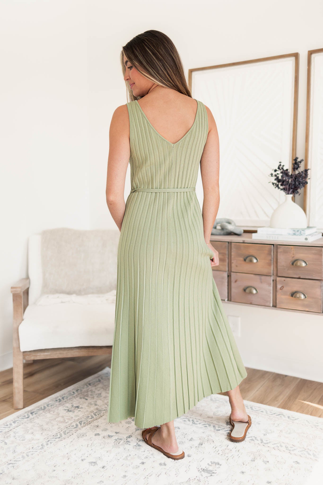 Brooklyn Pleated Maxi Dress