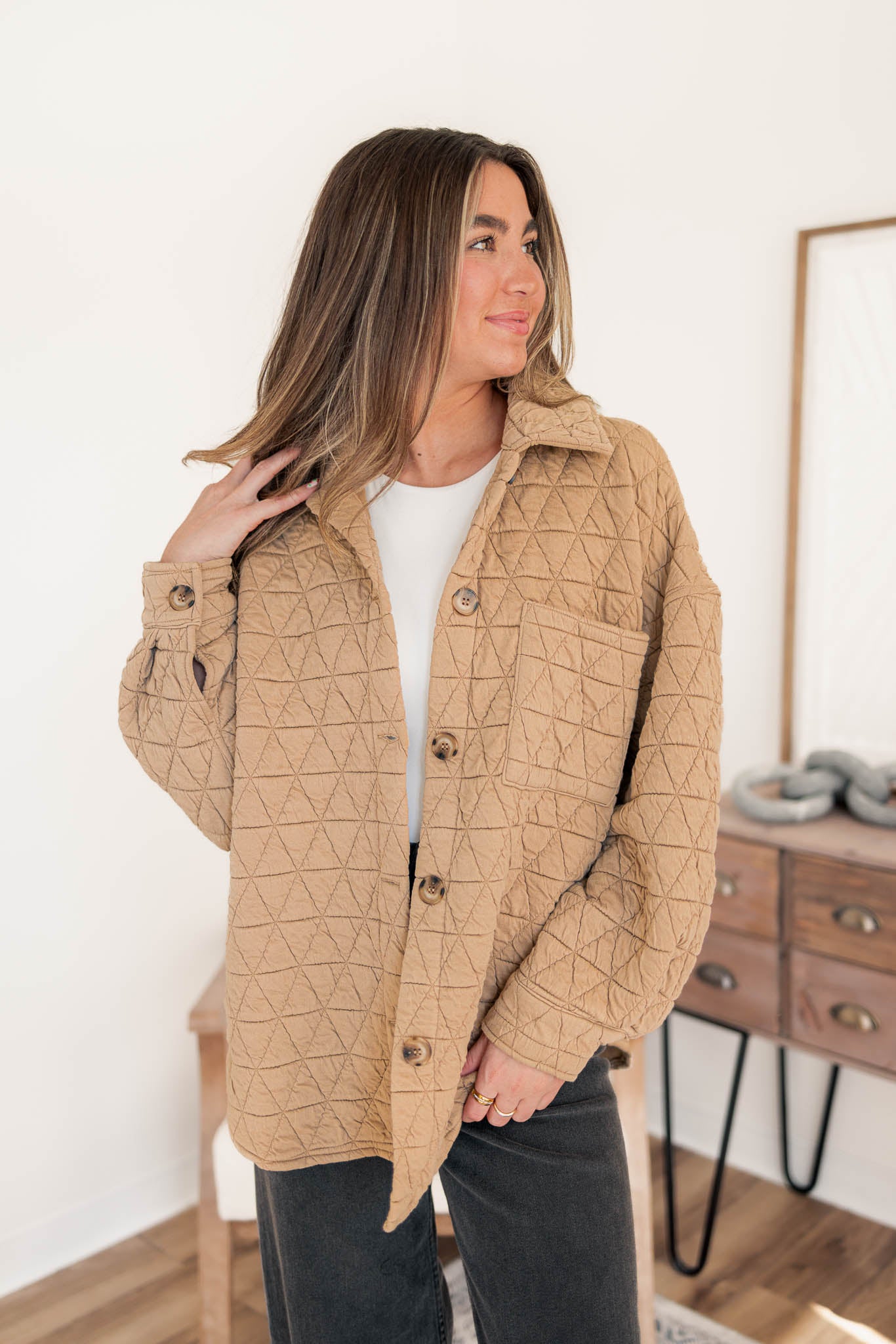 Zoe Quilted Shacket