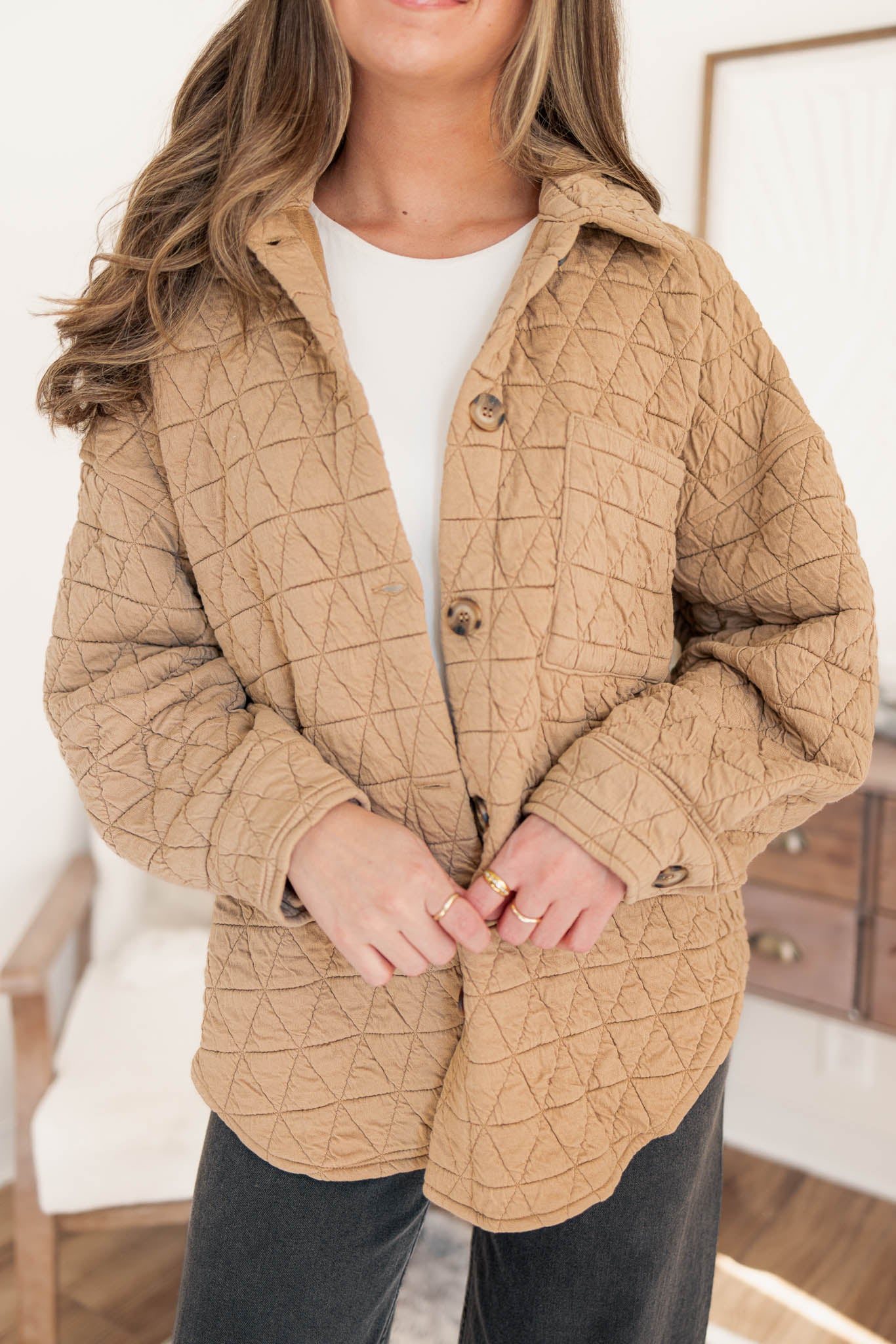 Zoe Quilted Shacket