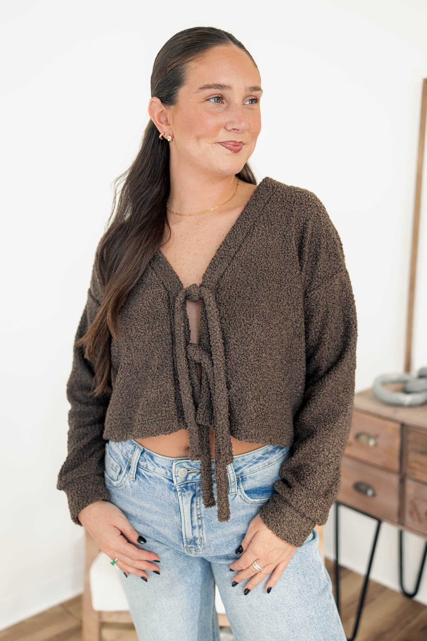 Freya Bow Cardigan