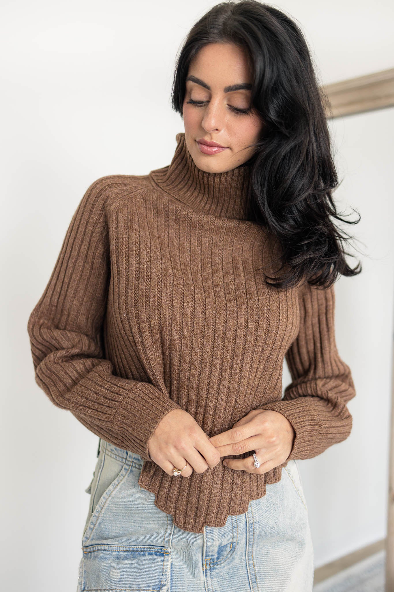 Bandana Hem Sweater