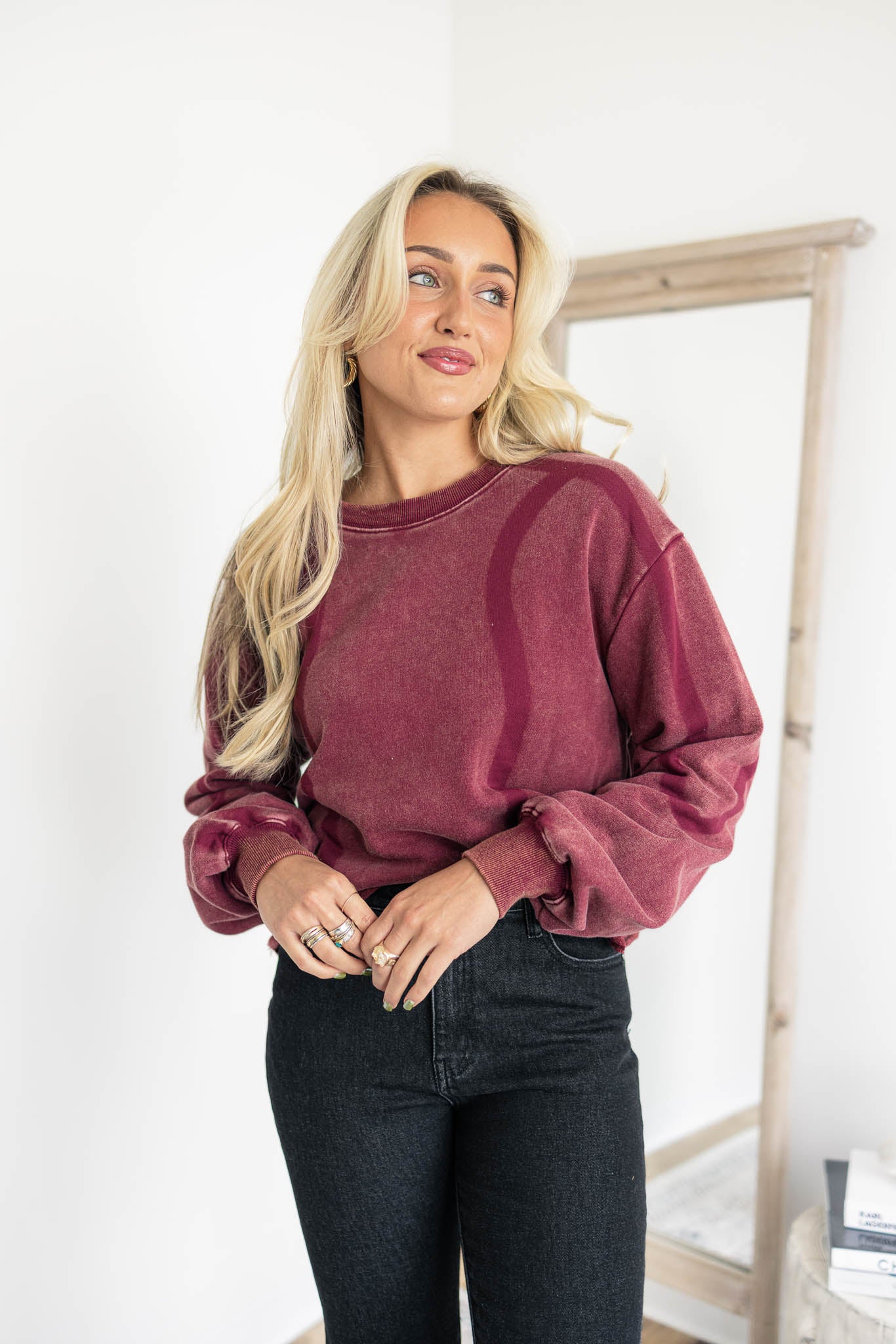 Jaclyn Vintage Washed Sweatshirt
