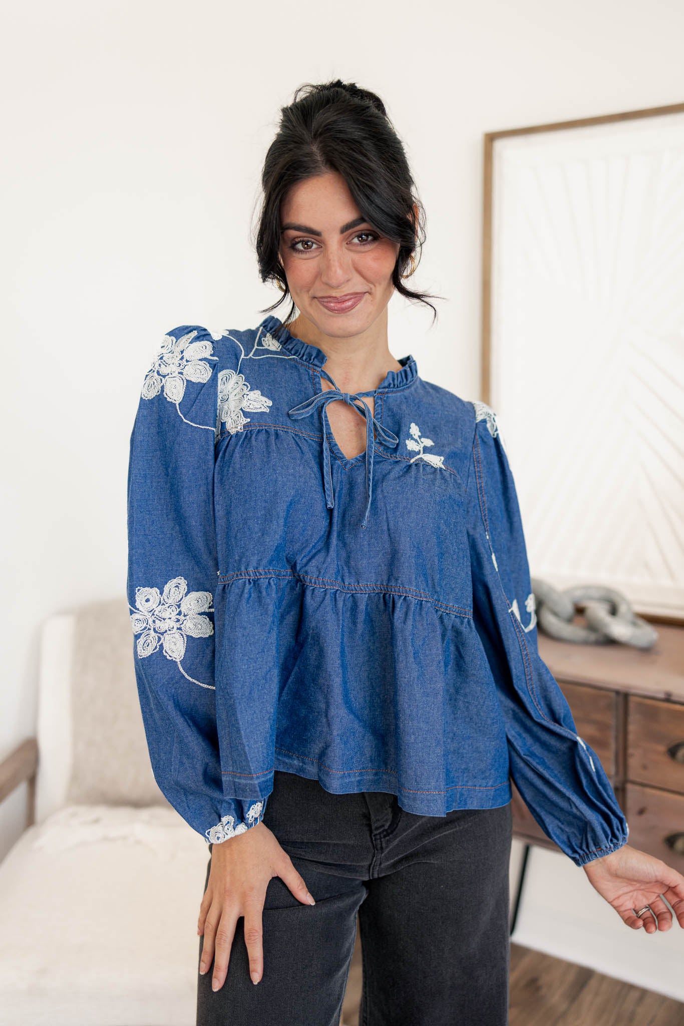 Nellie Embroidery Blouse