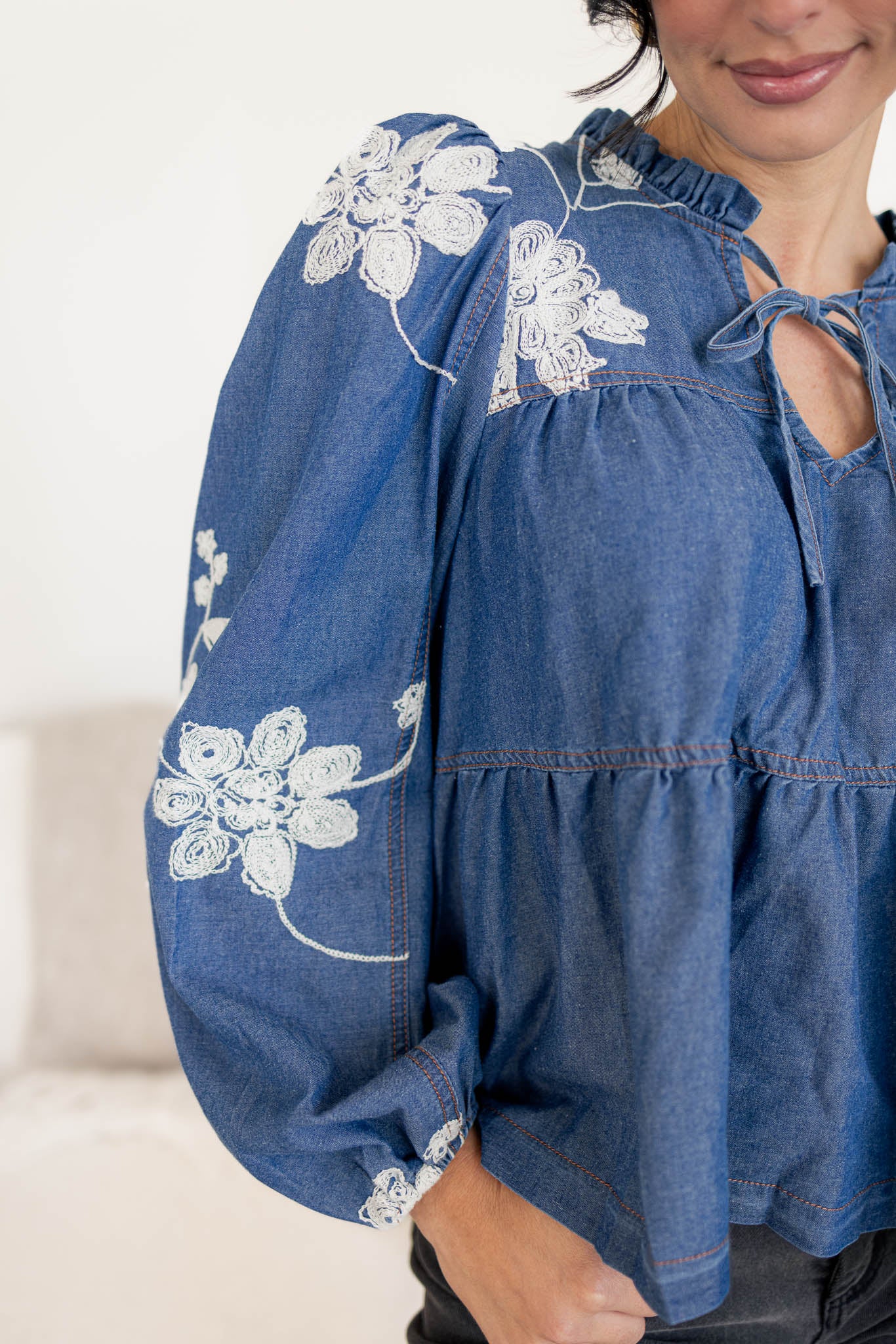 Nellie Embroidery Blouse