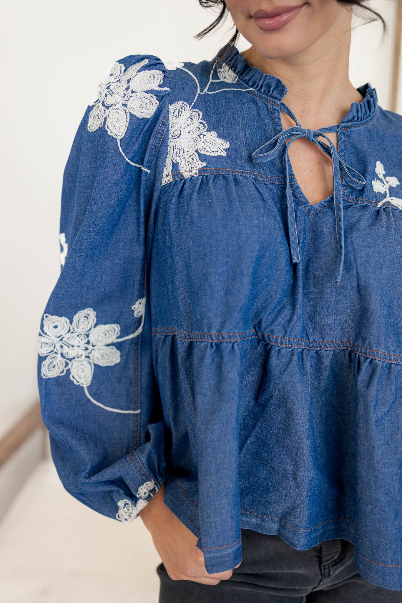 Nellie Embroidery Blouse