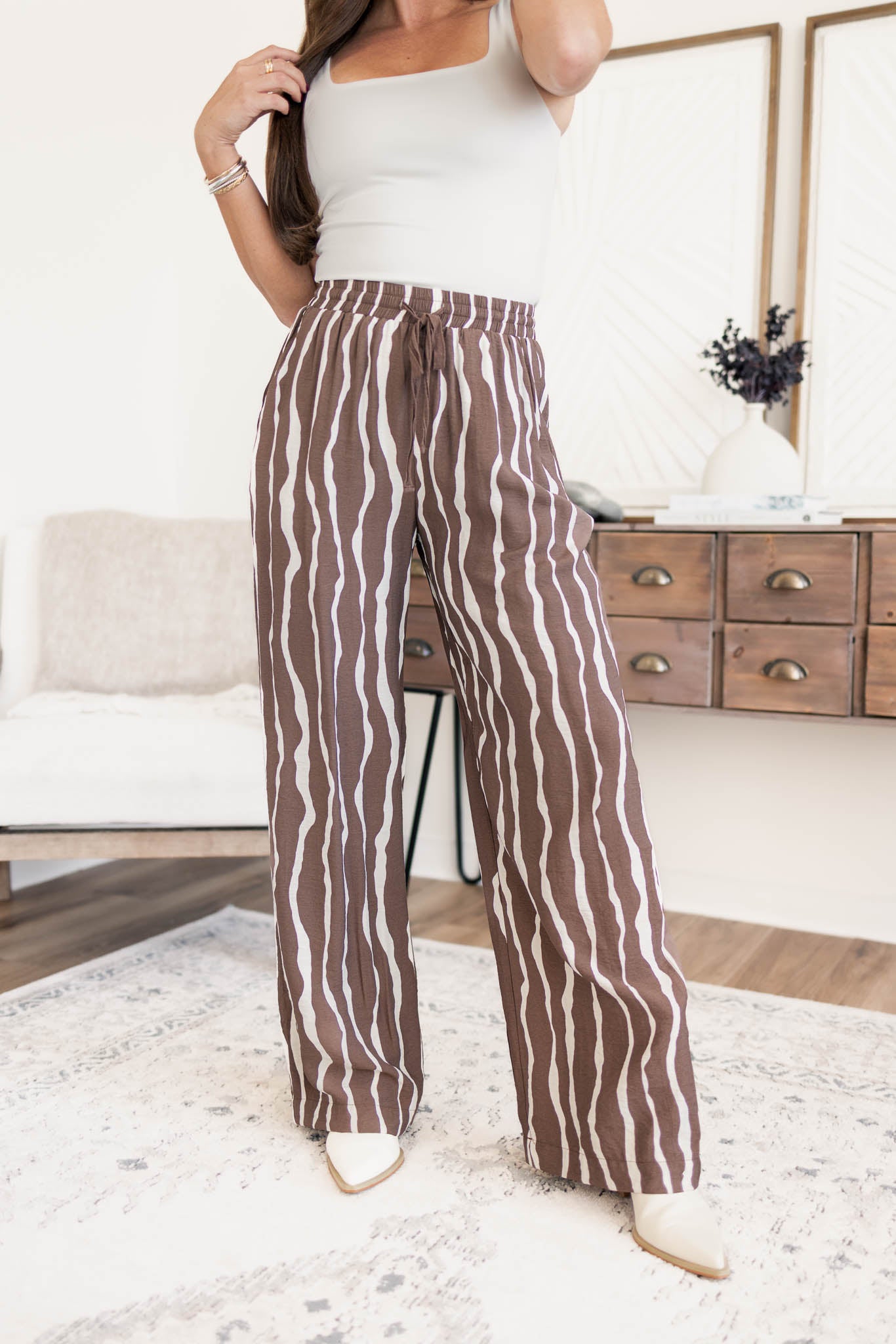 Zebra Wide Leg Pants