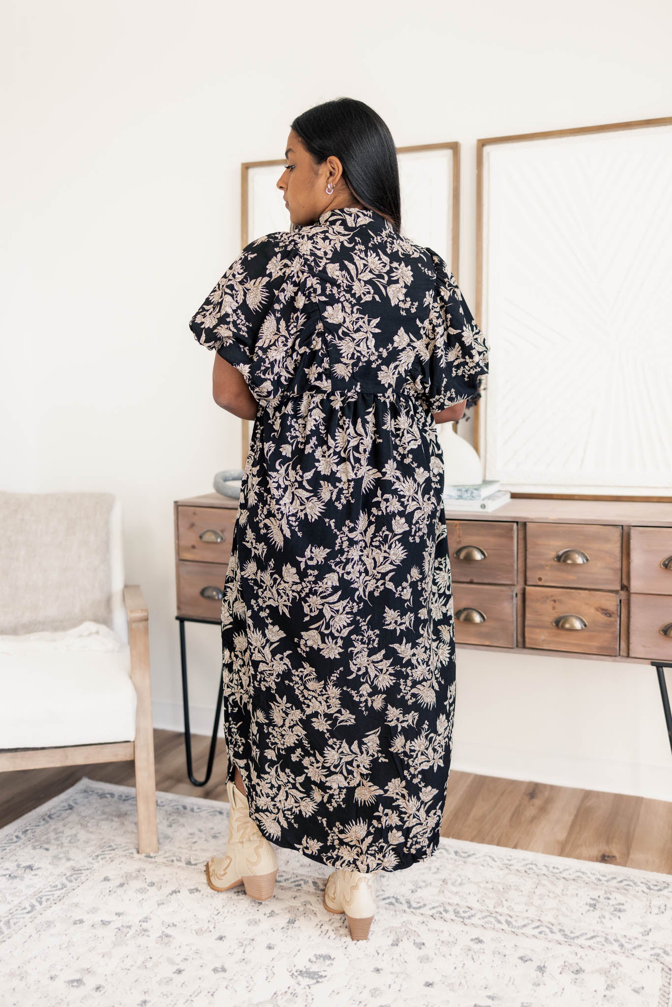 Vera Floral Midi Dress