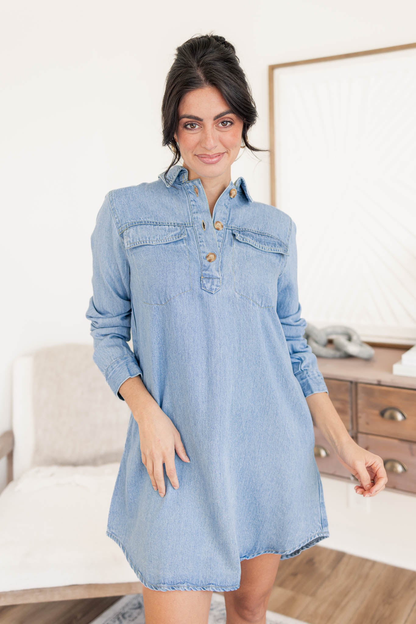 Hayden Denim Shirt Dress