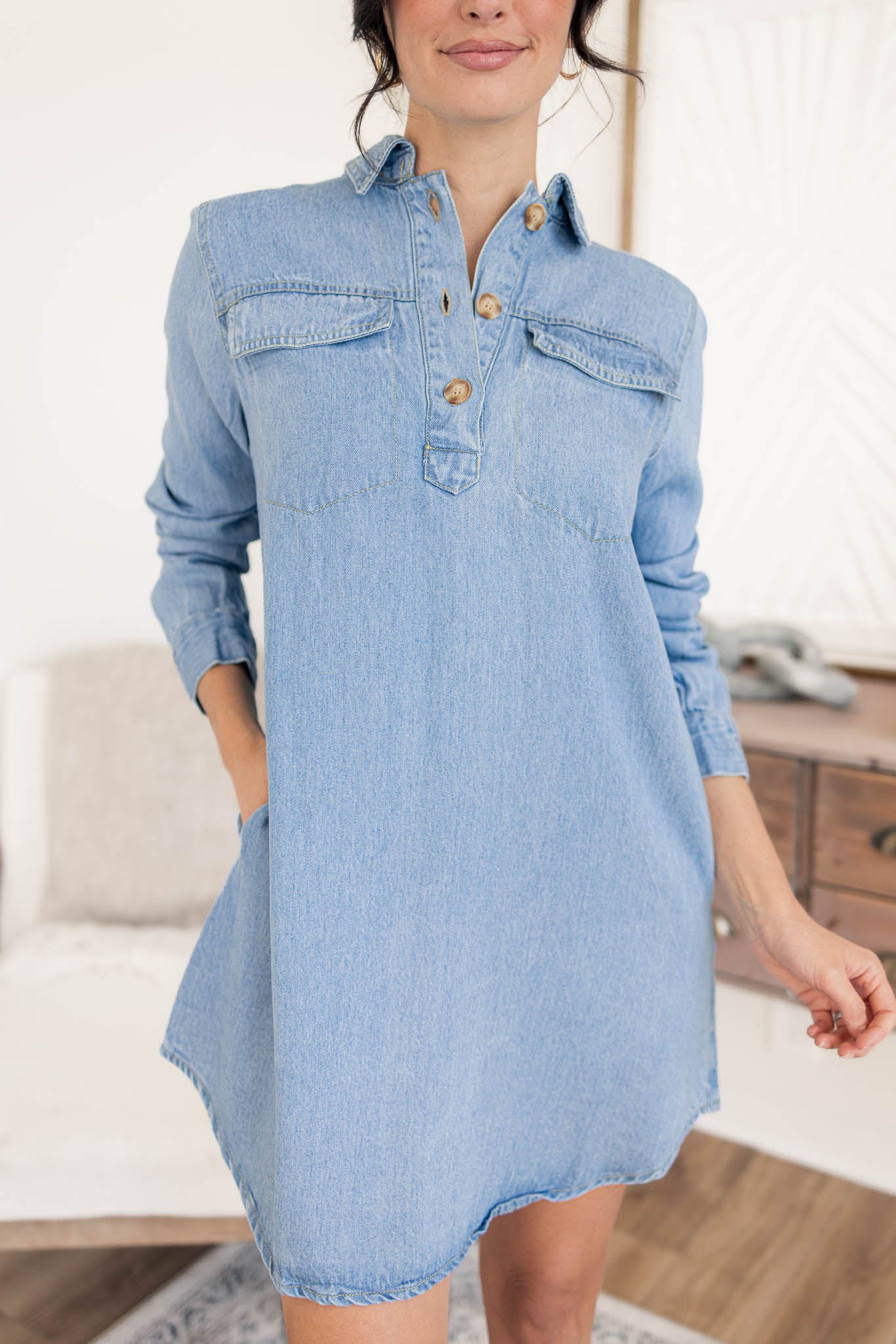 Hayden Denim Shirt Dress