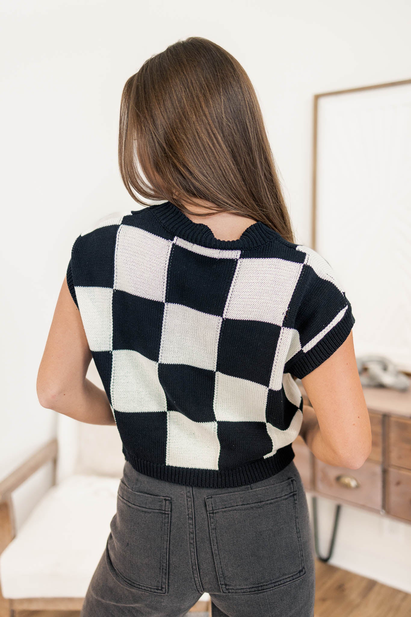 Checkmate Sweater Top