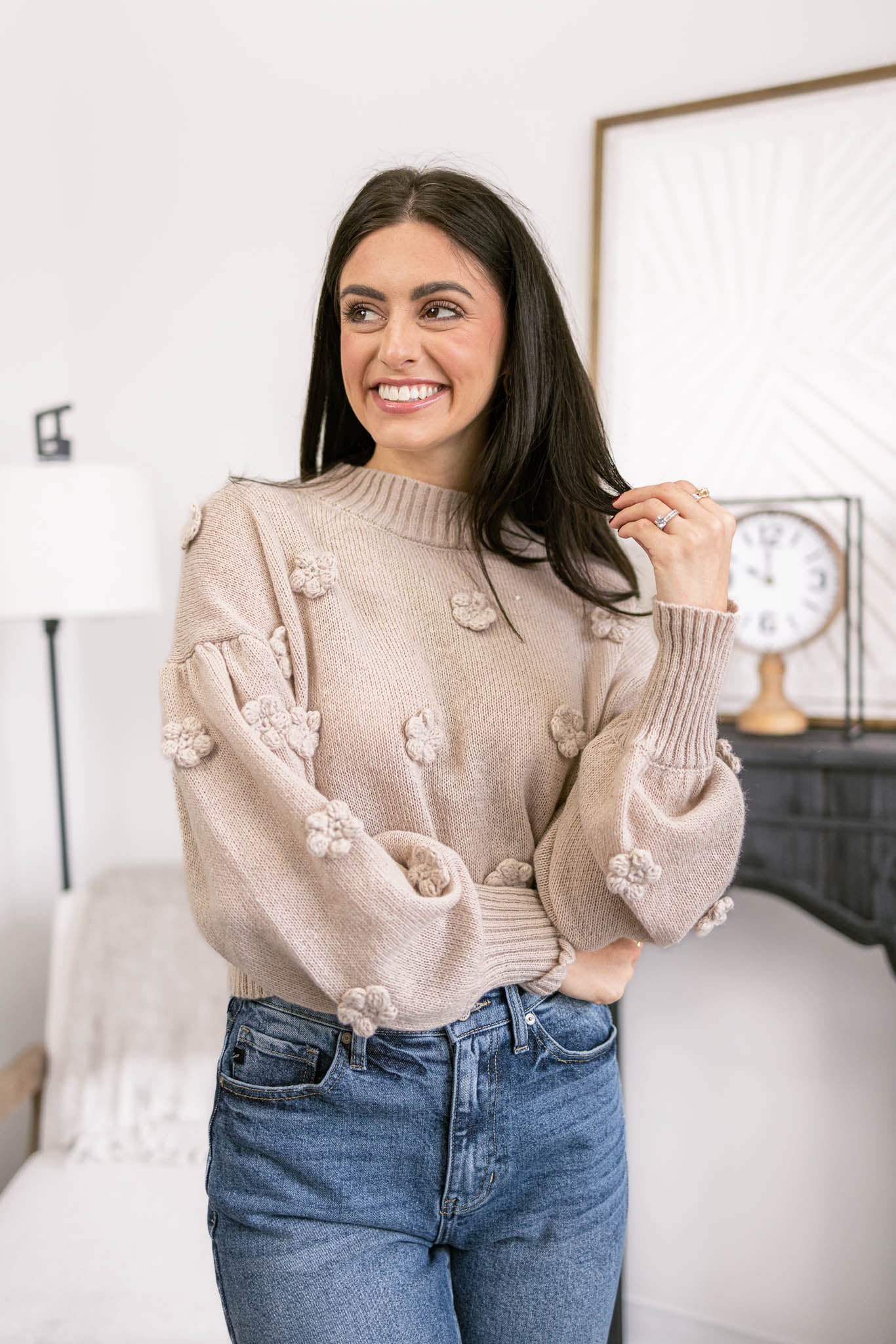 Pom Pom Knit Sweater