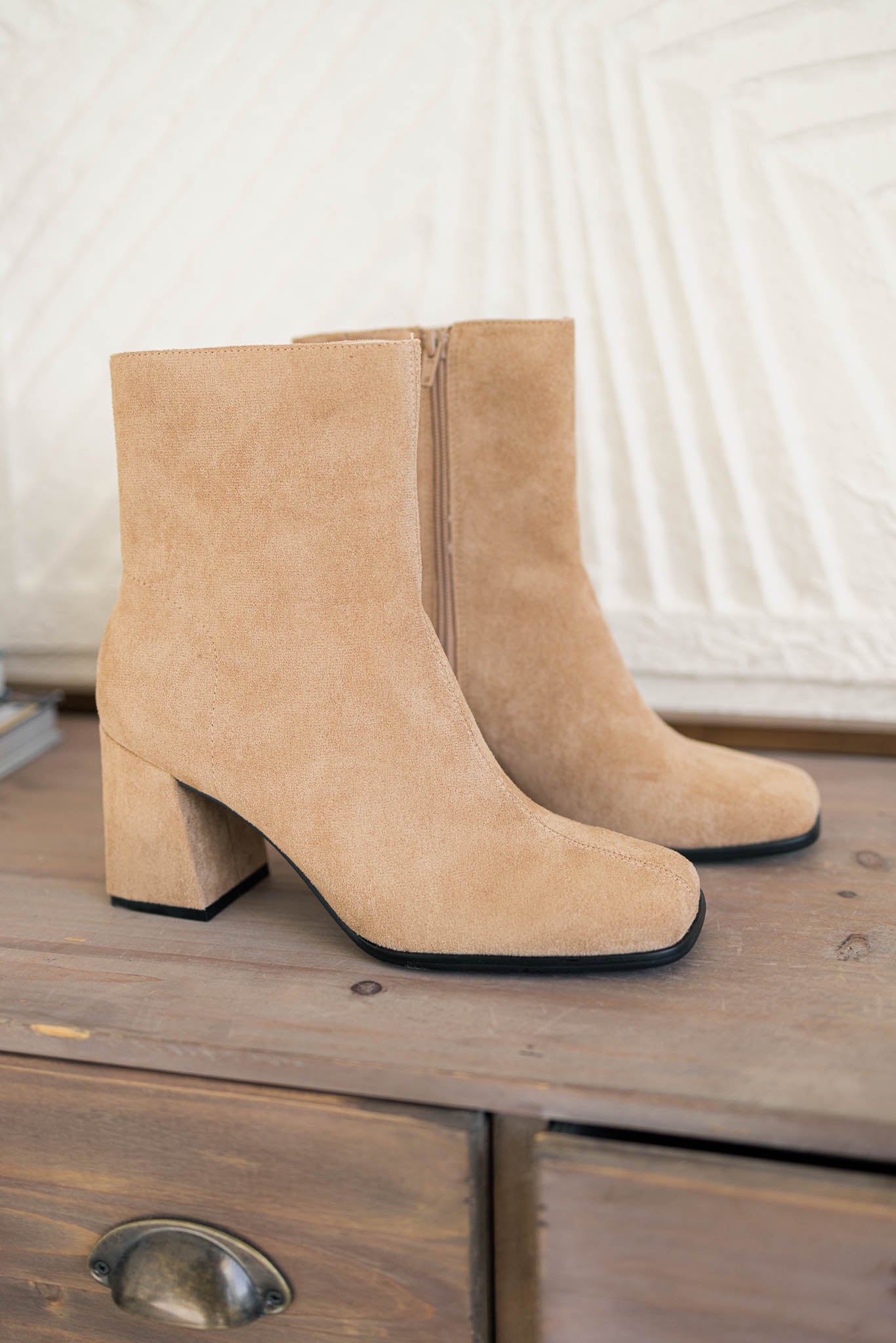 Almond Block Booties