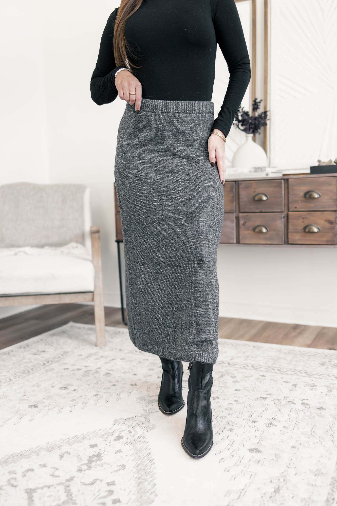 Vinnie Sweater Midi Skirt