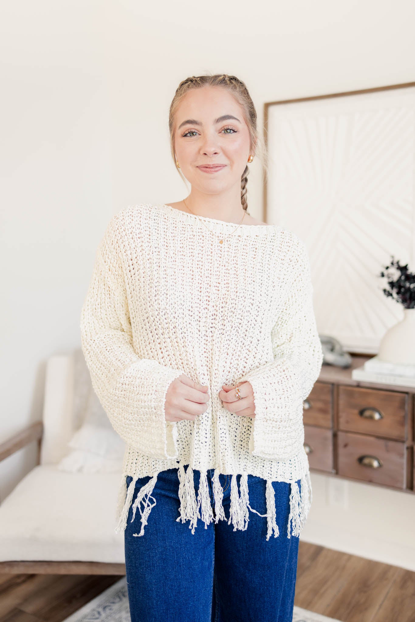 Josie Fringe Sweater