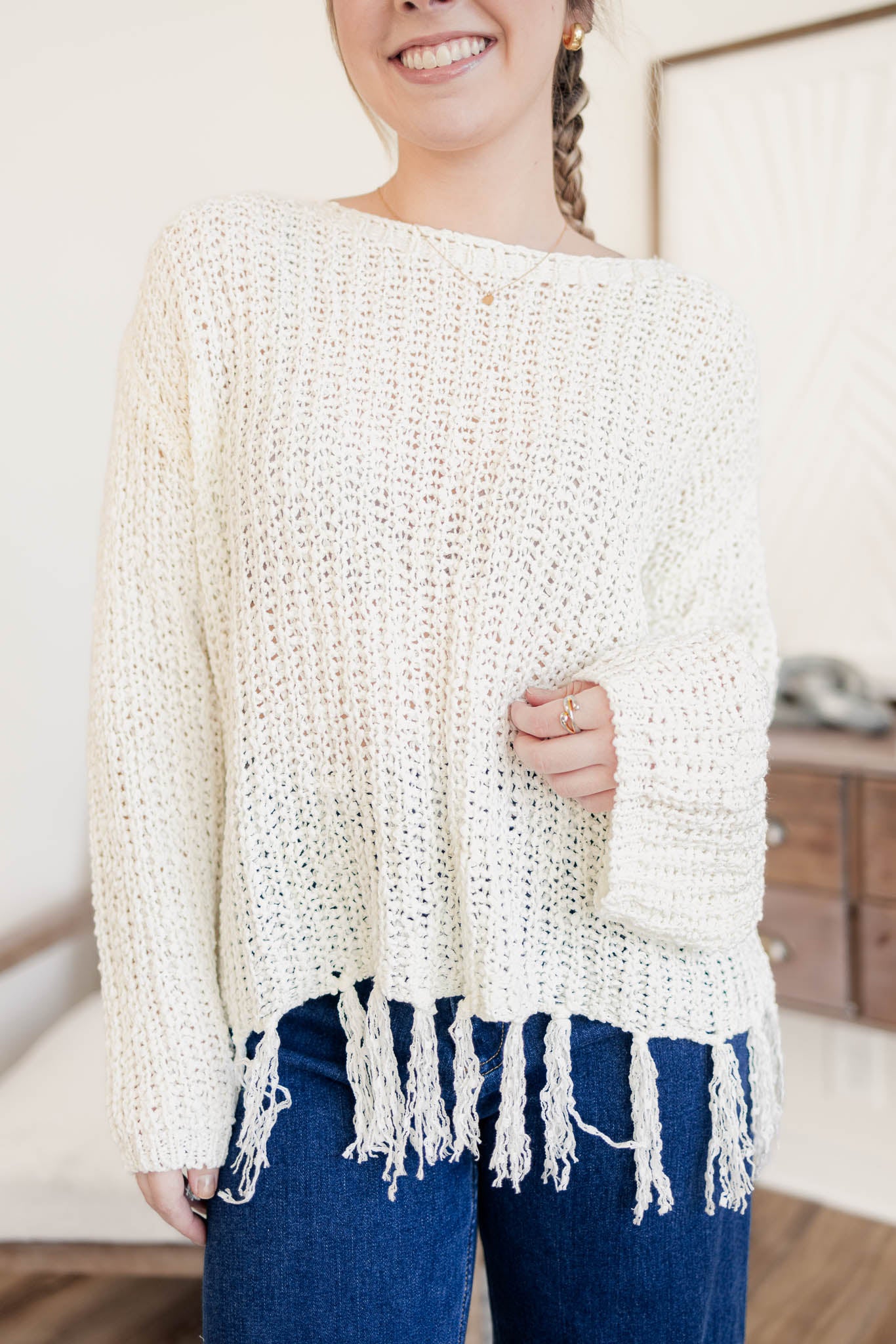 Josie Fringe Sweater