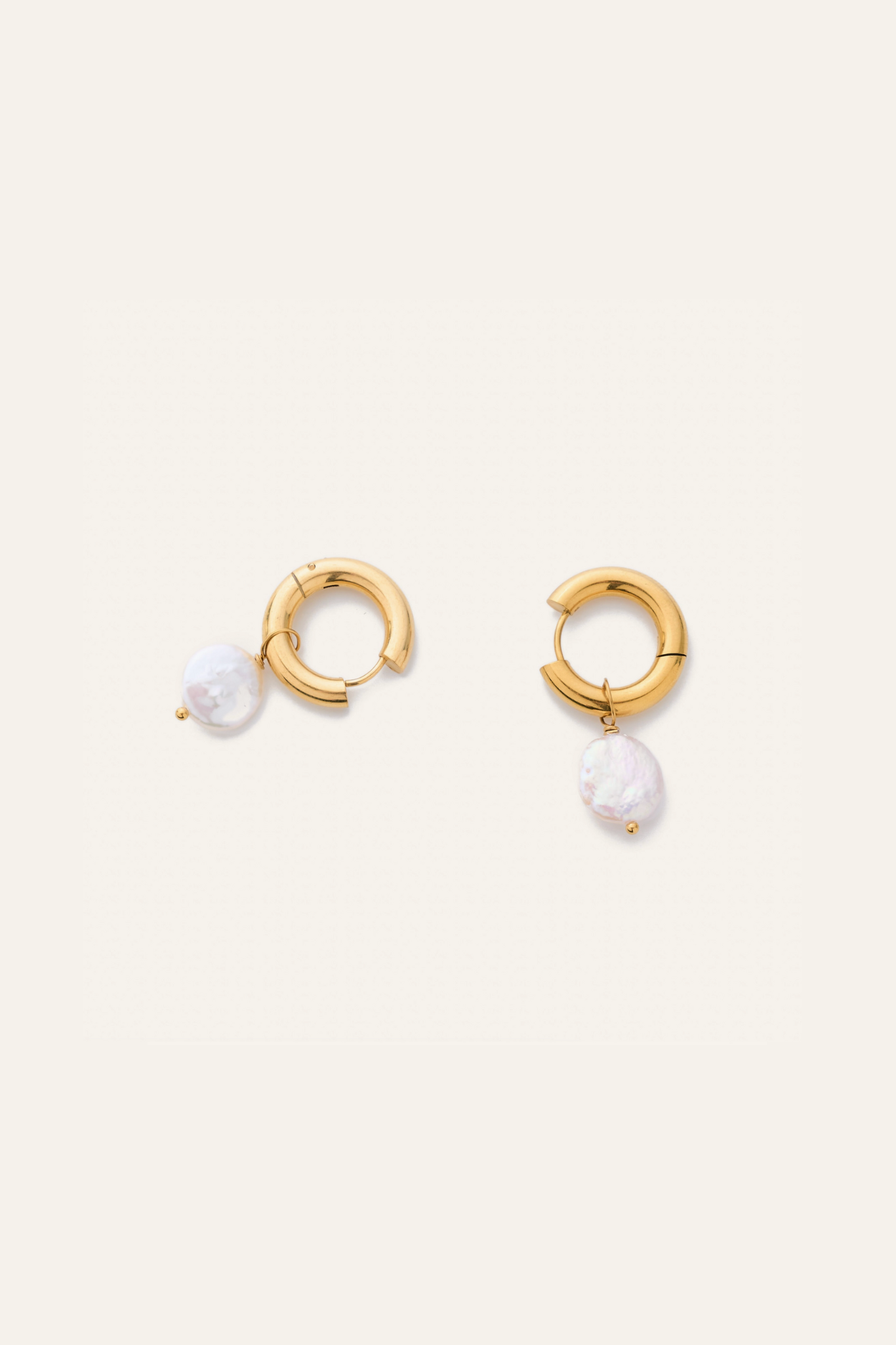 Freshwater Pearl Hoops