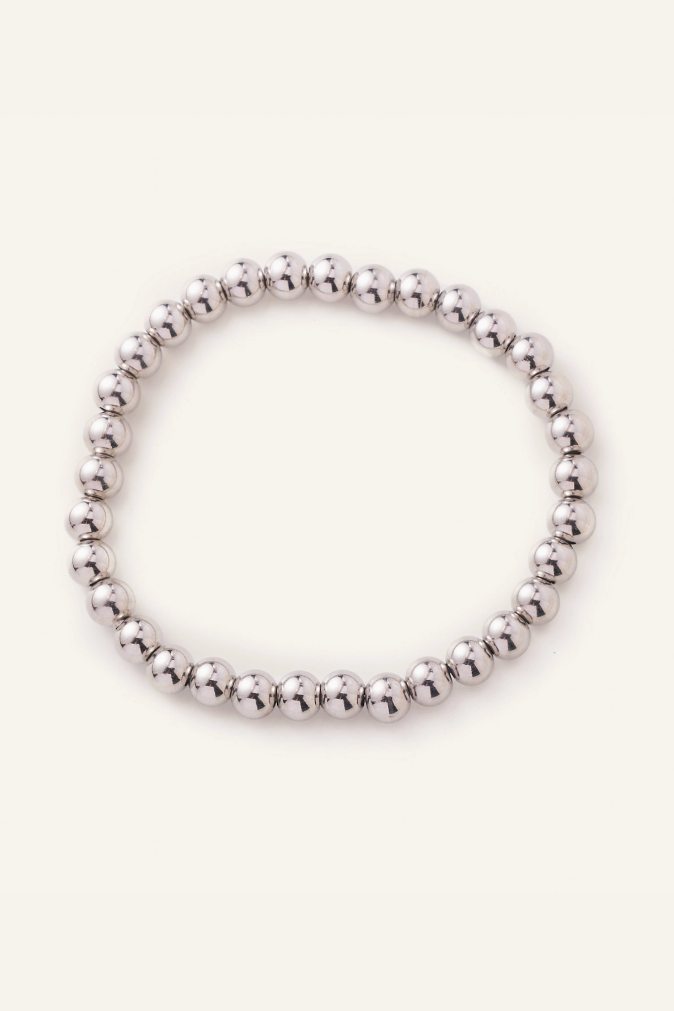 Large Silver Ball Bracelet